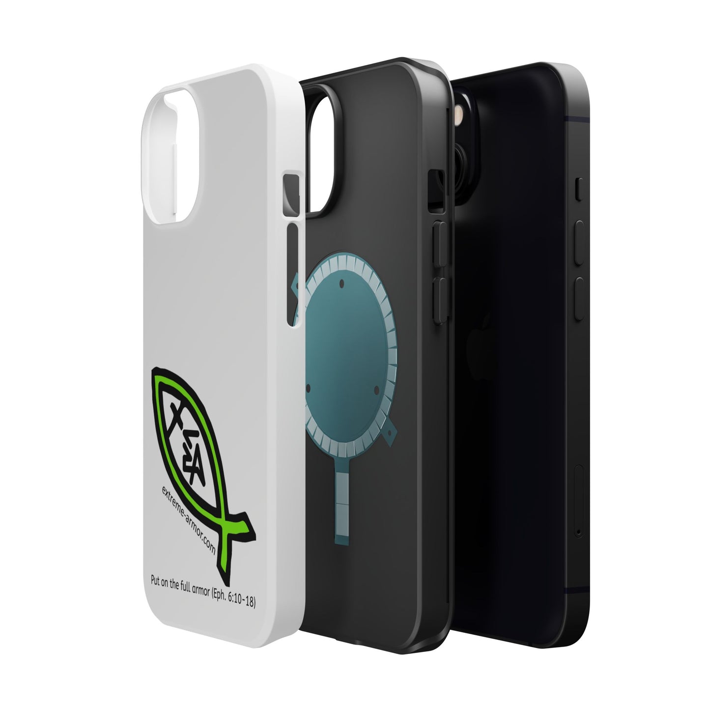 I-phone Magnetic Case (Extreme-Armor) White