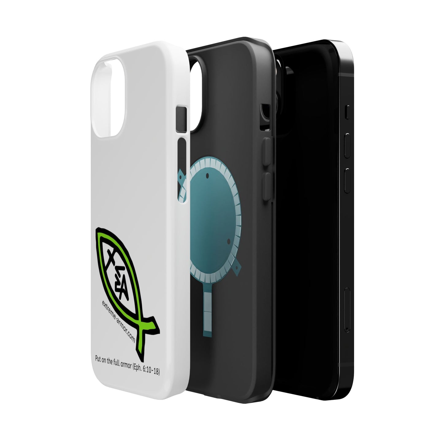 I-phone Magnetic Case (Extreme-Armor) White