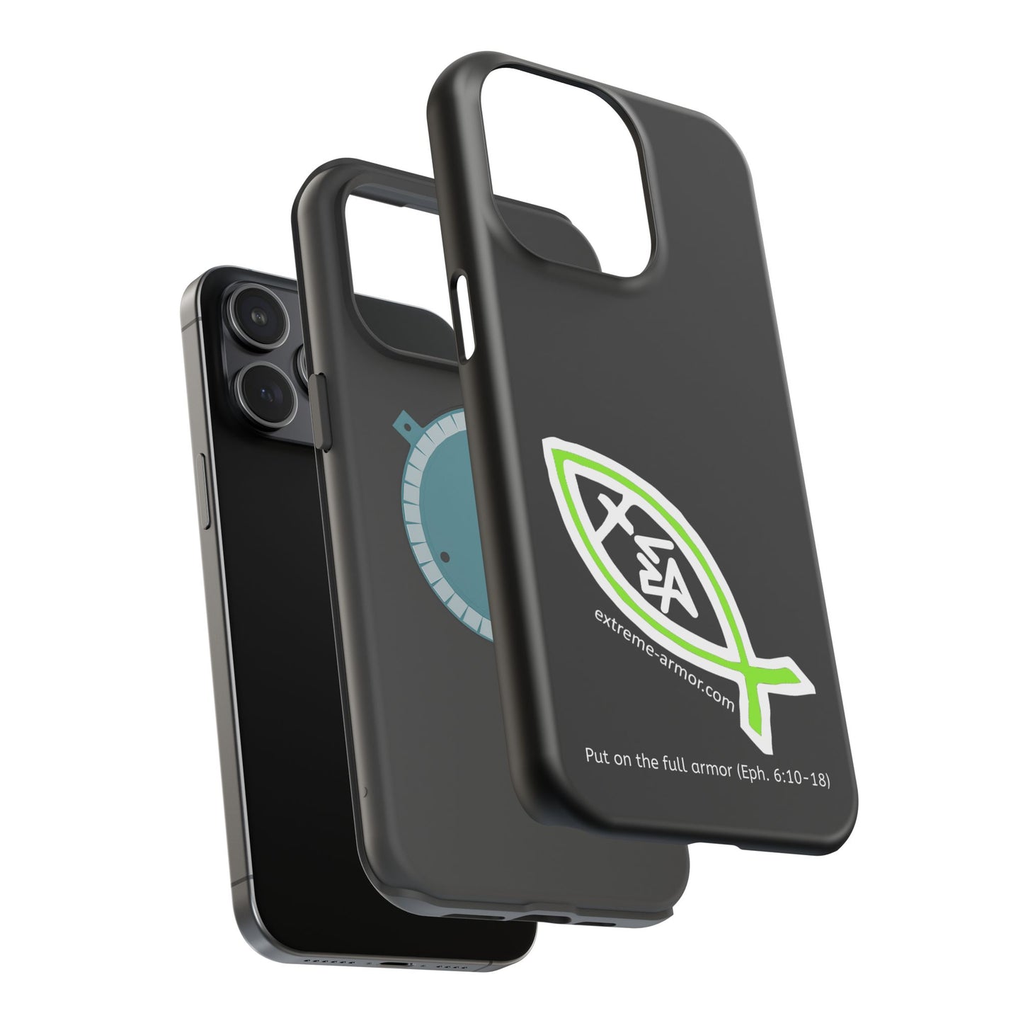 I-phone Magnetic Case (Extreme-Armor) Black