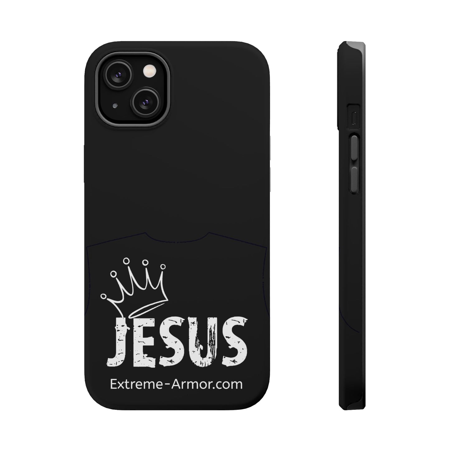 I-phone Magnetic Case (King Jesus) Black