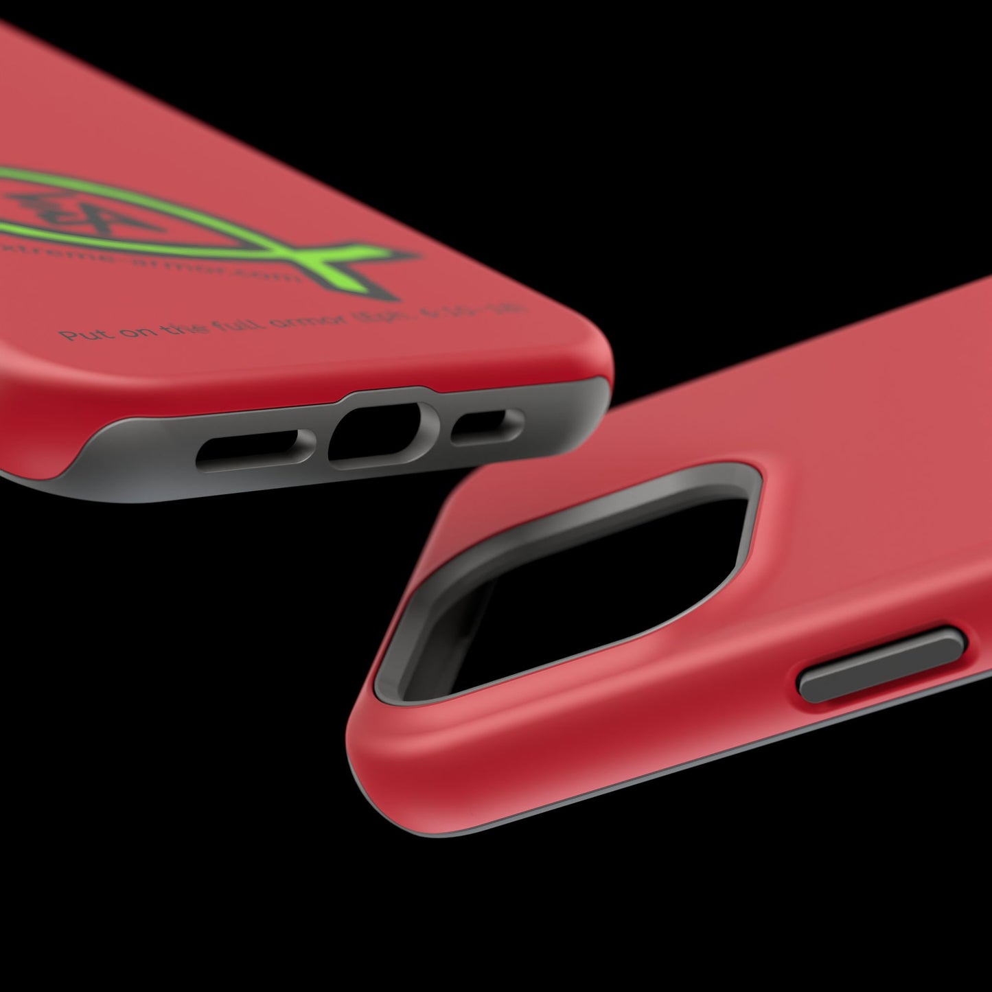 I-phone Magnetic Case (Extreme-Armor) Red