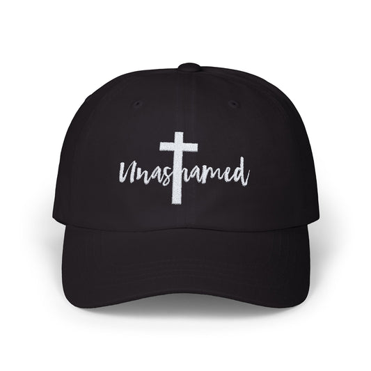 Black Unashamed Classic Embroidered Cap