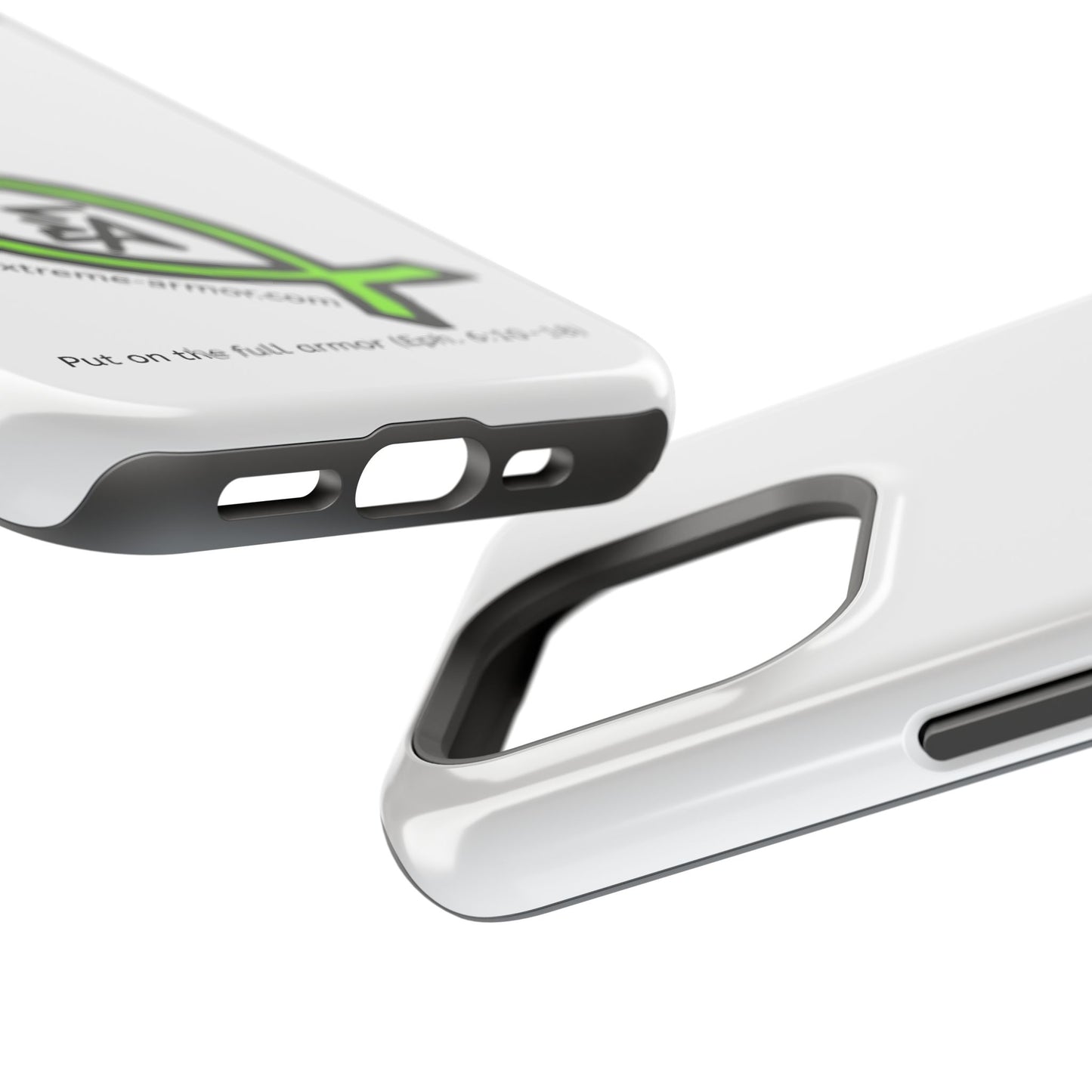 I-phone Magnetic Case (Extreme-Armor) White