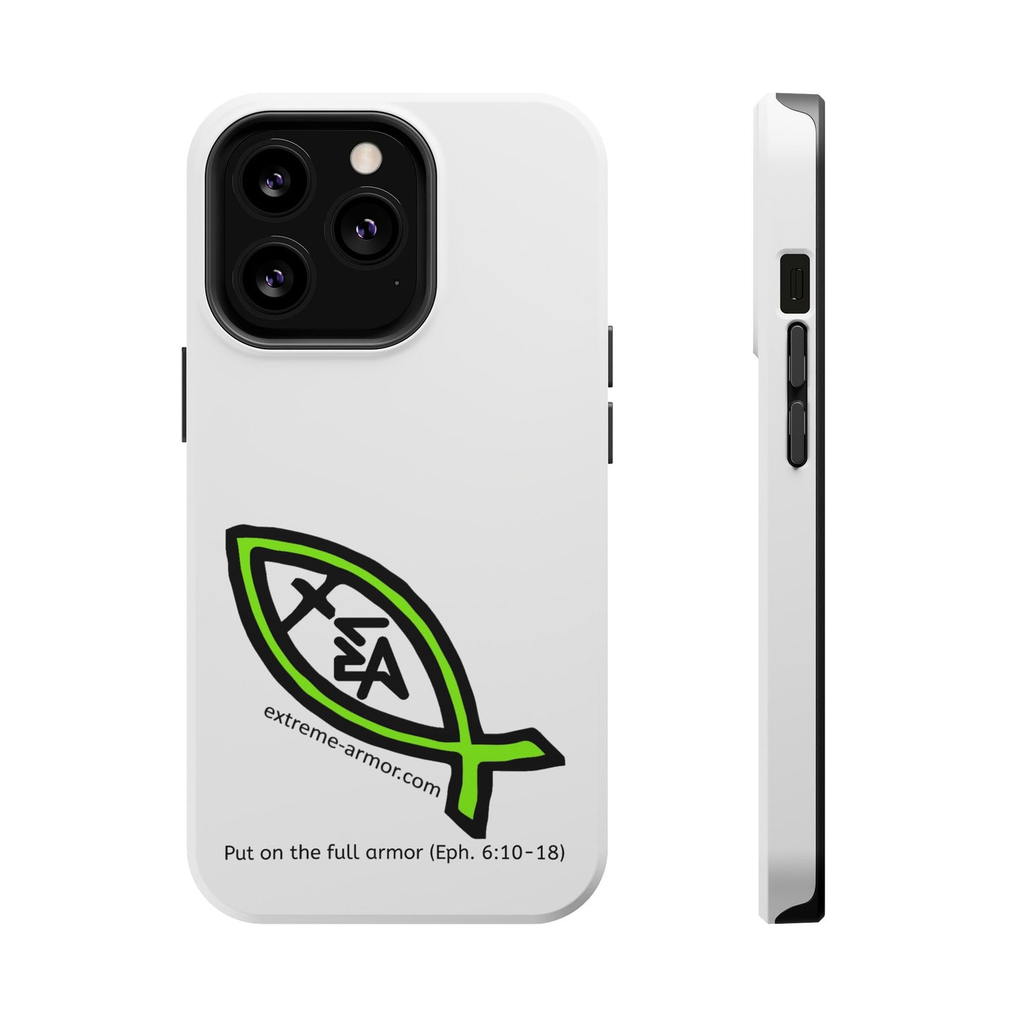 I-phone Magnetic Case (Extreme-Armor) White