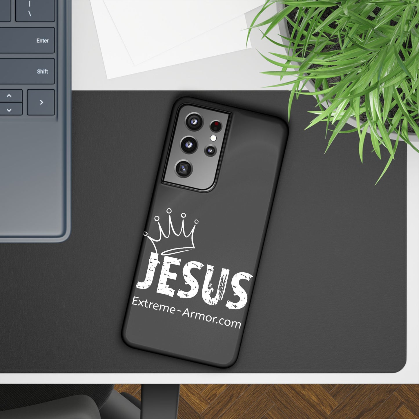 King Jesus Black Slim phone Cases