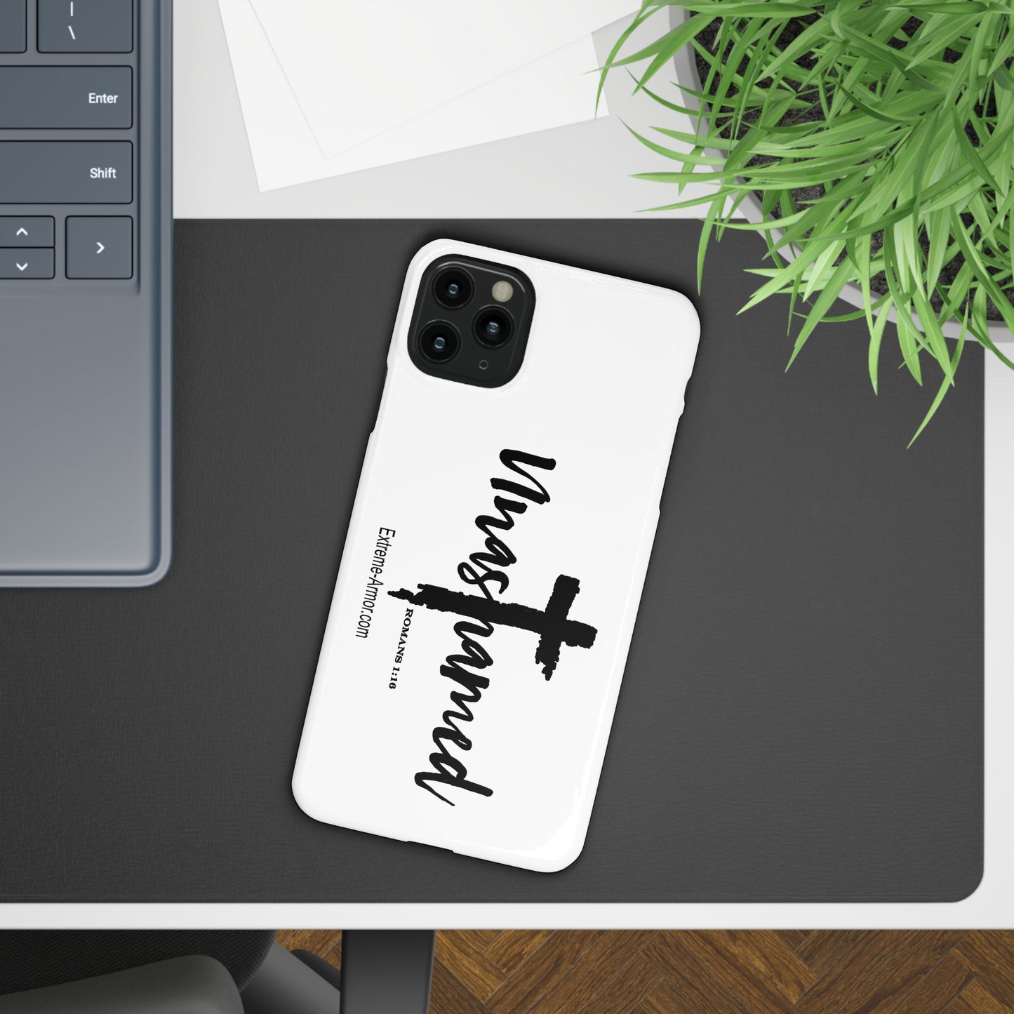 Unashamed White Slim Phone Cases