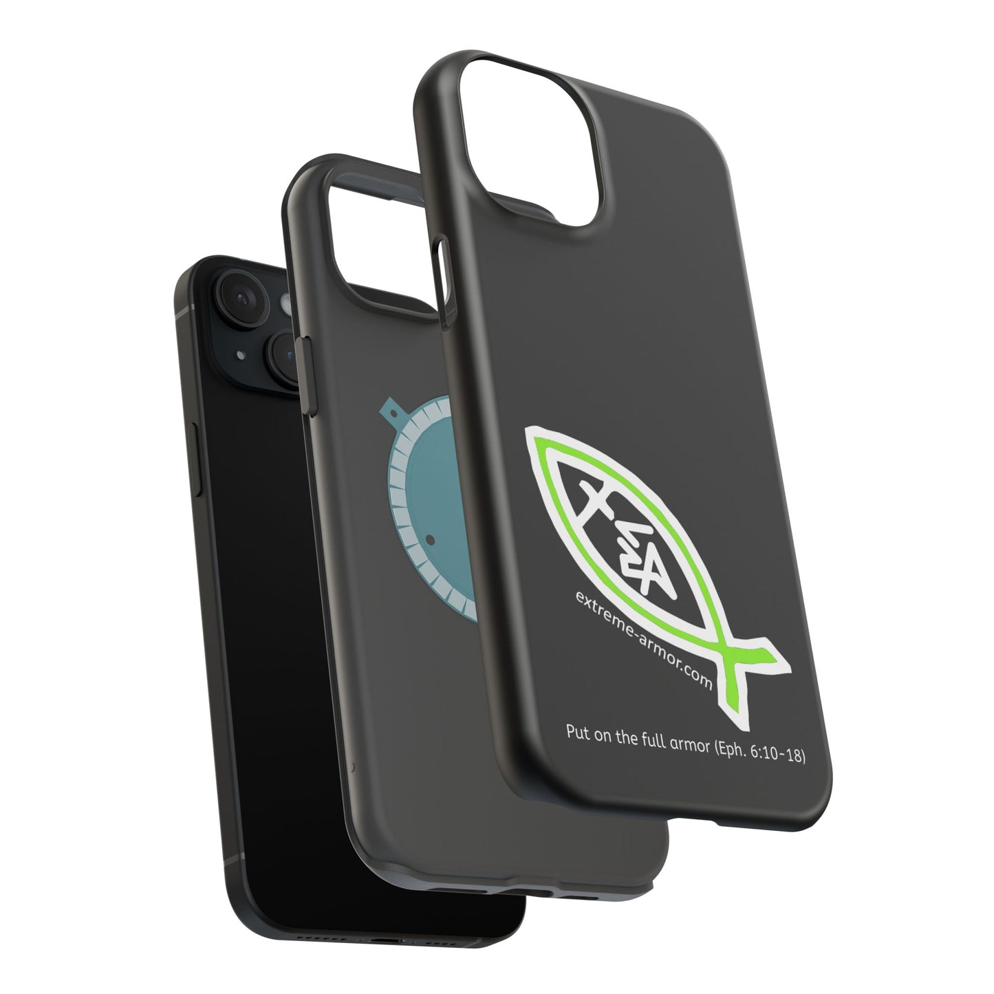 I-phone Magnetic Case (Extreme-Armor) Black