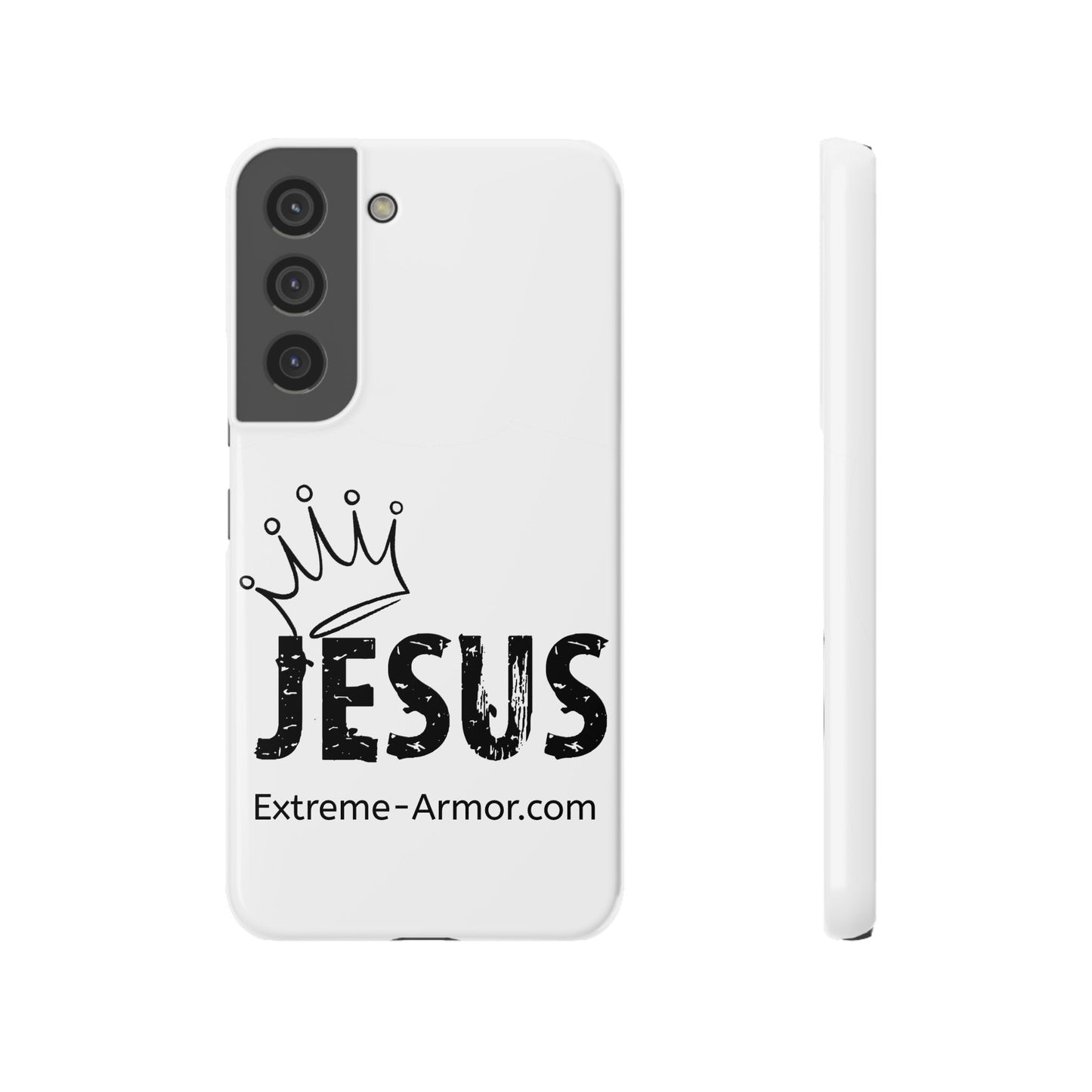 King Jesus White Slim phone Cases