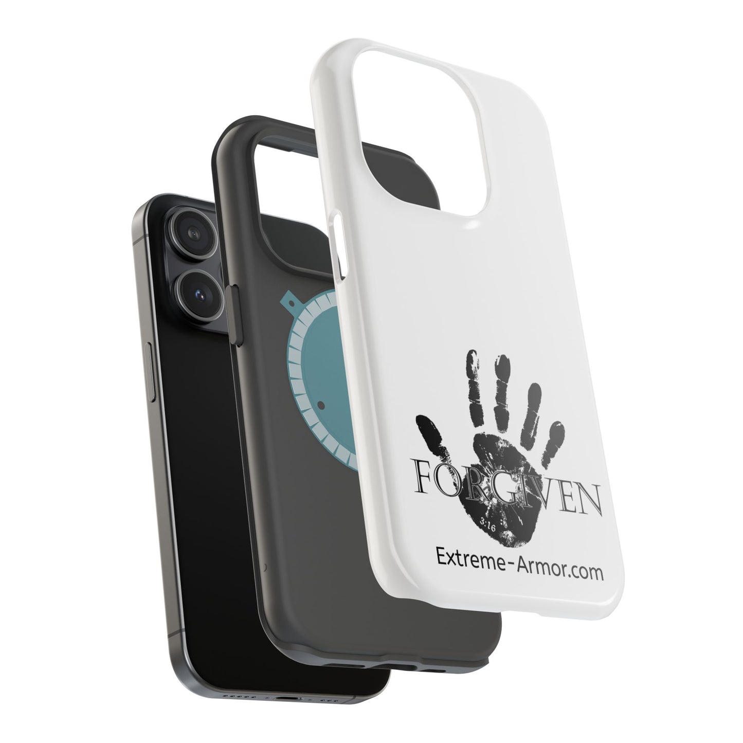 I-phone Magnetic Case (Forgiven) White