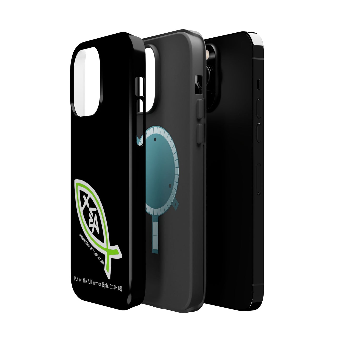 I-phone Magnetic Case (Extreme-Armor) Black