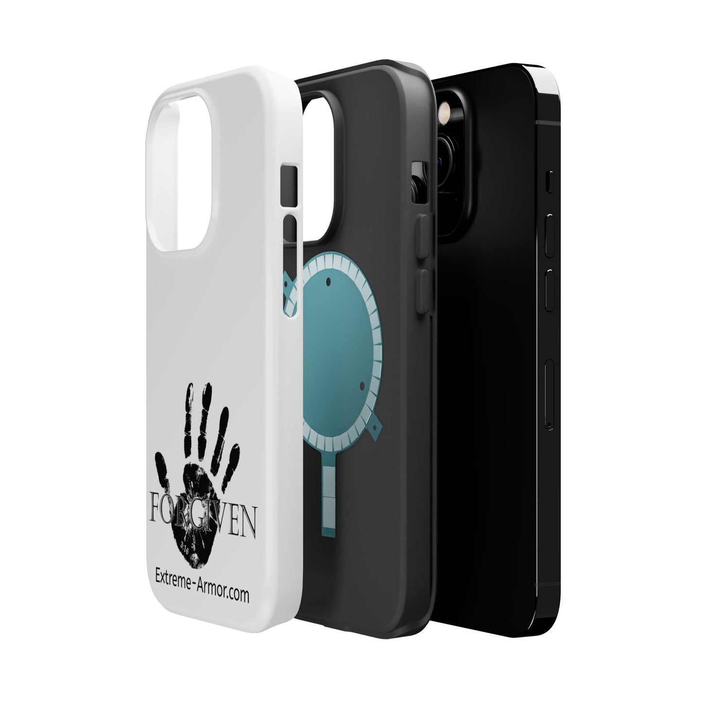 I-phone Magnetic Case (Forgiven) White