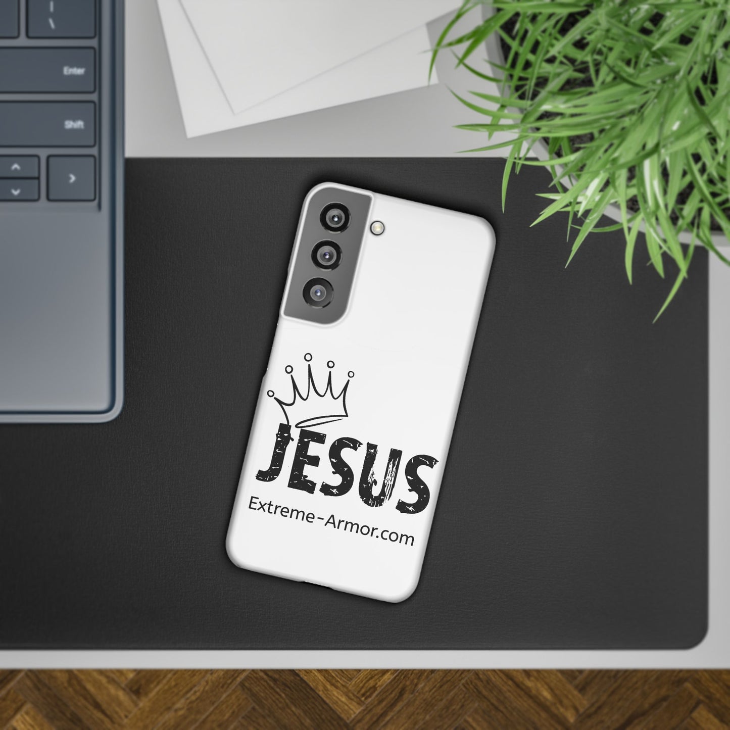 King Jesus White Slim phone Cases