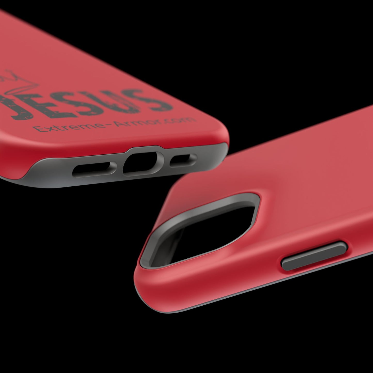 I-phone Magnetic Case (King Jesus) Red