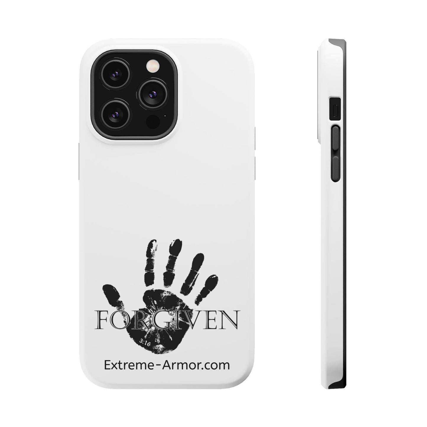 I-phone Magnetic Case (Forgiven) White