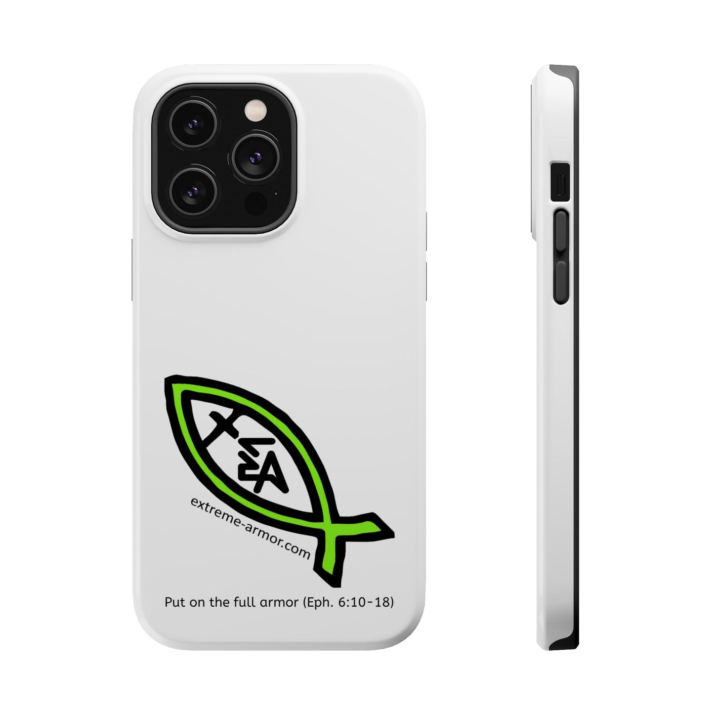 I-phone Magnetic Case (Extreme-Armor) White