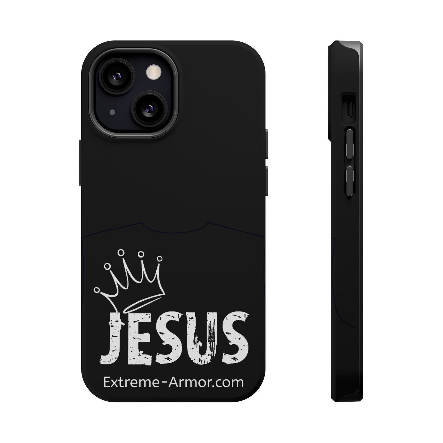 I-phone Magnetic Case (King Jesus) Black