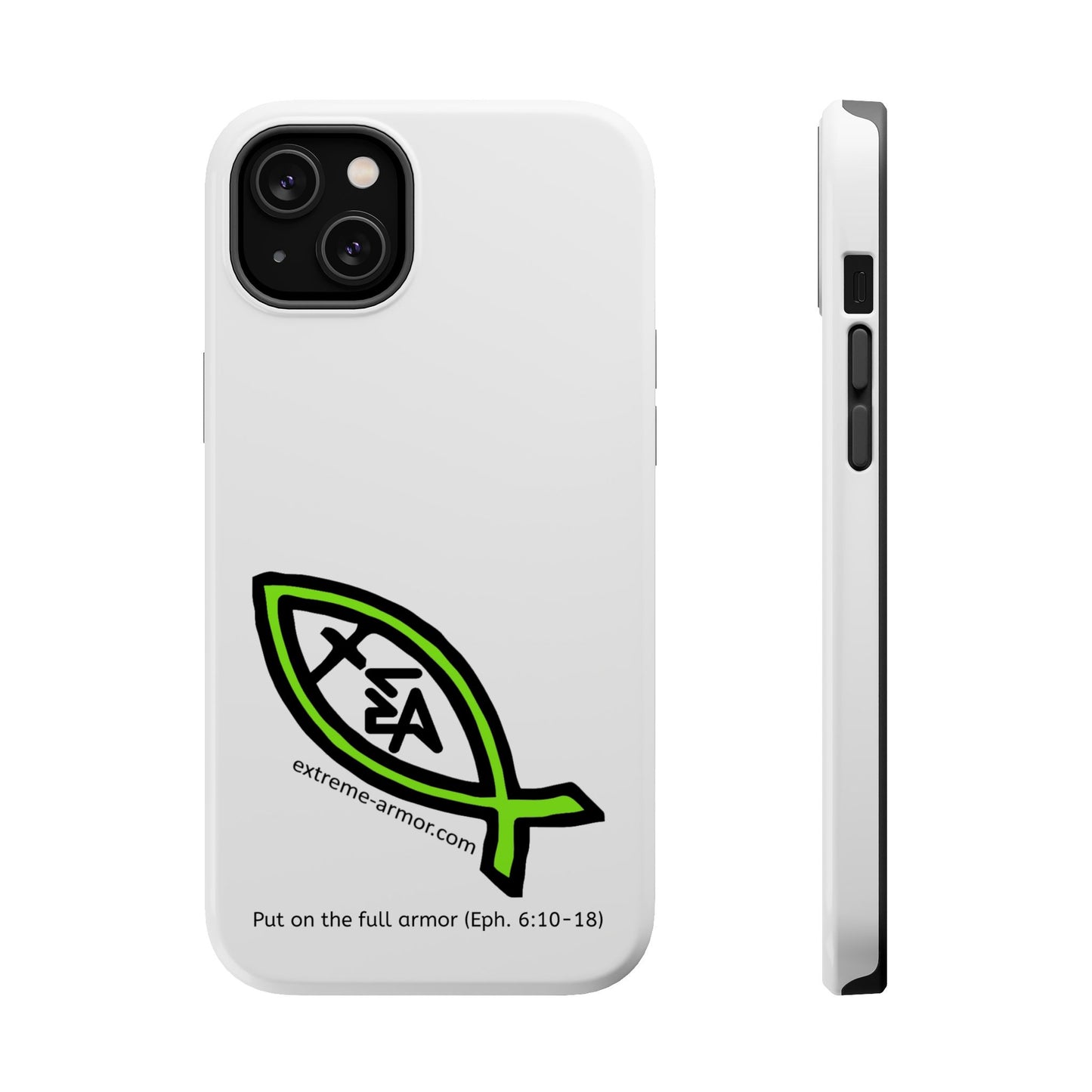 I-phone Magnetic Case (Extreme-Armor) White