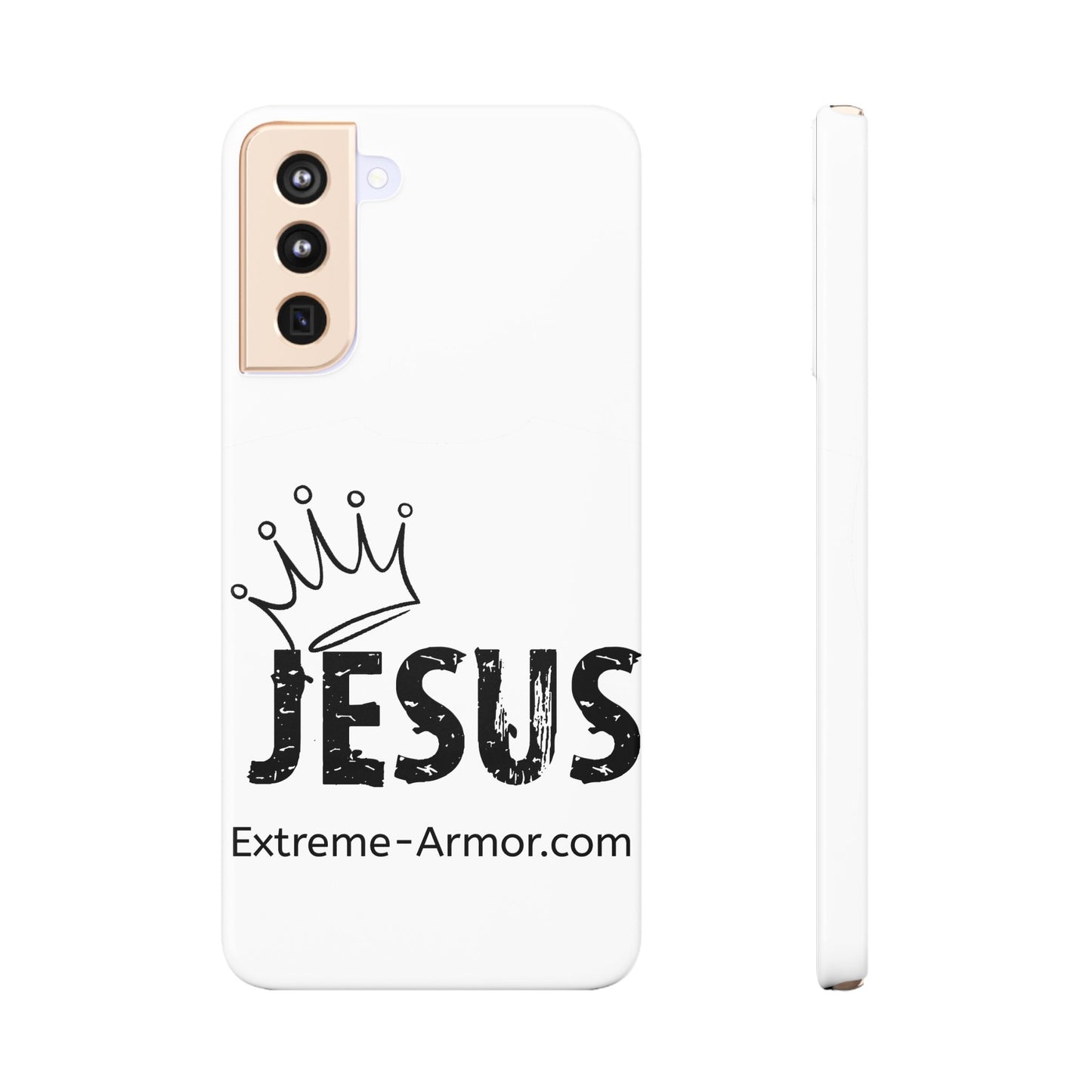 King Jesus White Slim phone Cases