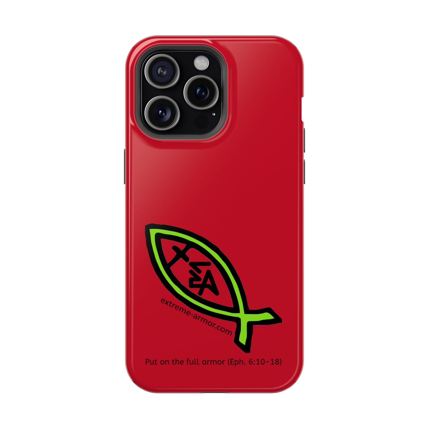 I-phone Magnetic Case (Extreme-Armor) Red