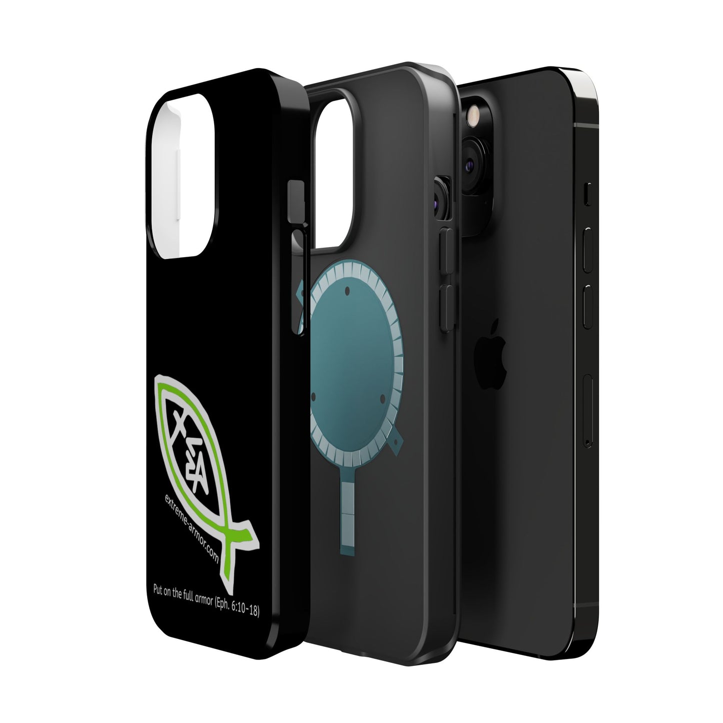 I-phone Magnetic Case (Extreme-Armor) Black