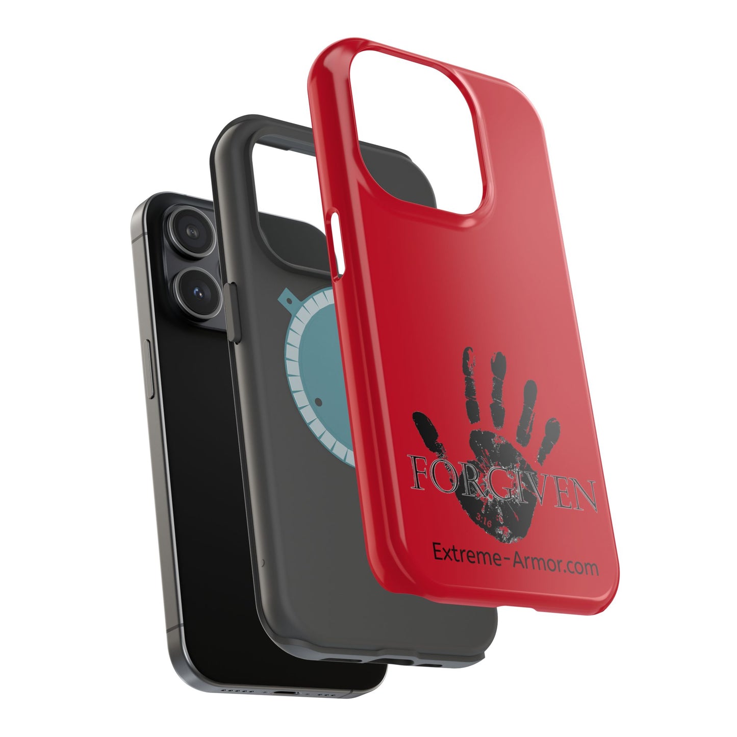 I-phone Magnetic Case (Forgiven) Red