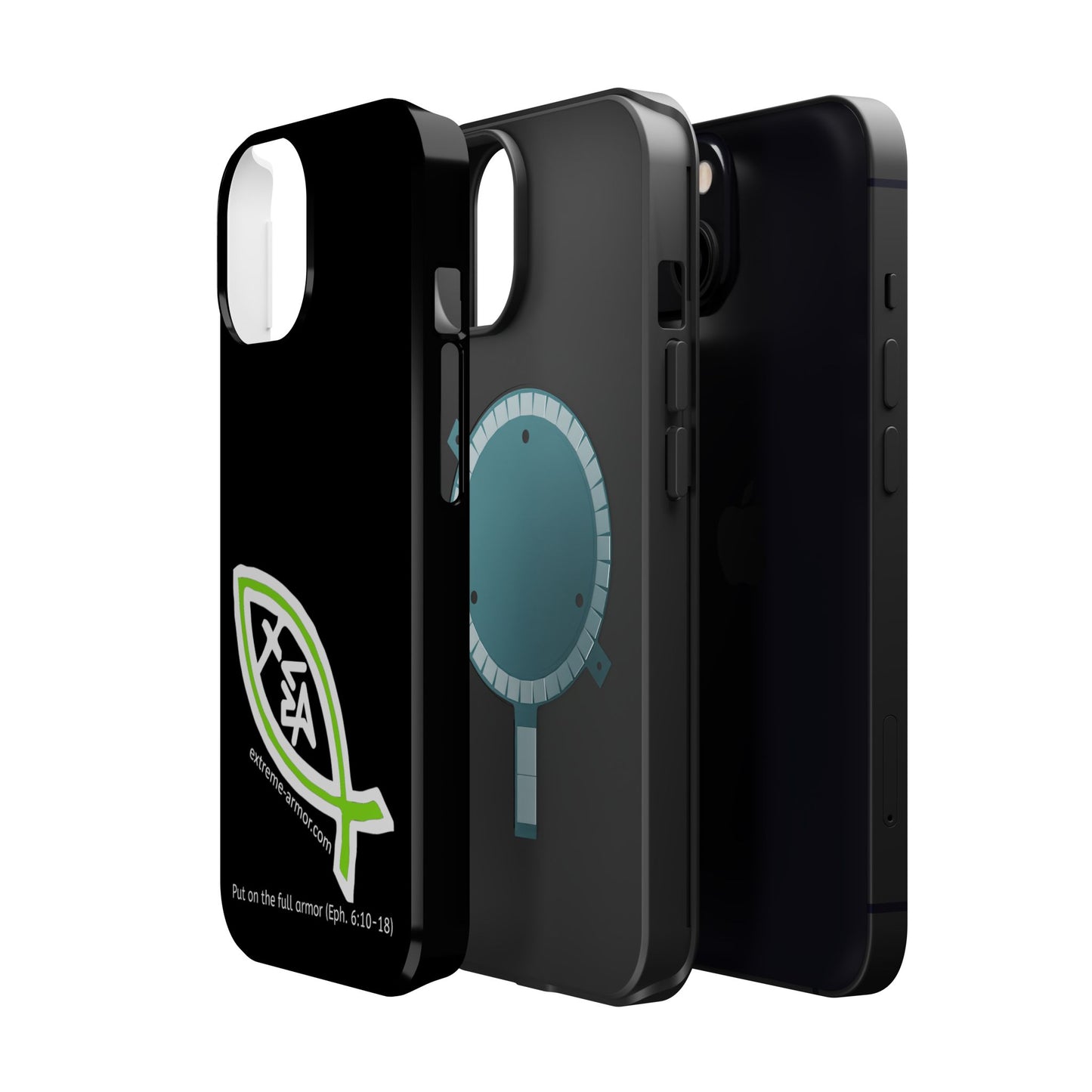 I-phone Magnetic Case (Extreme-Armor) Black