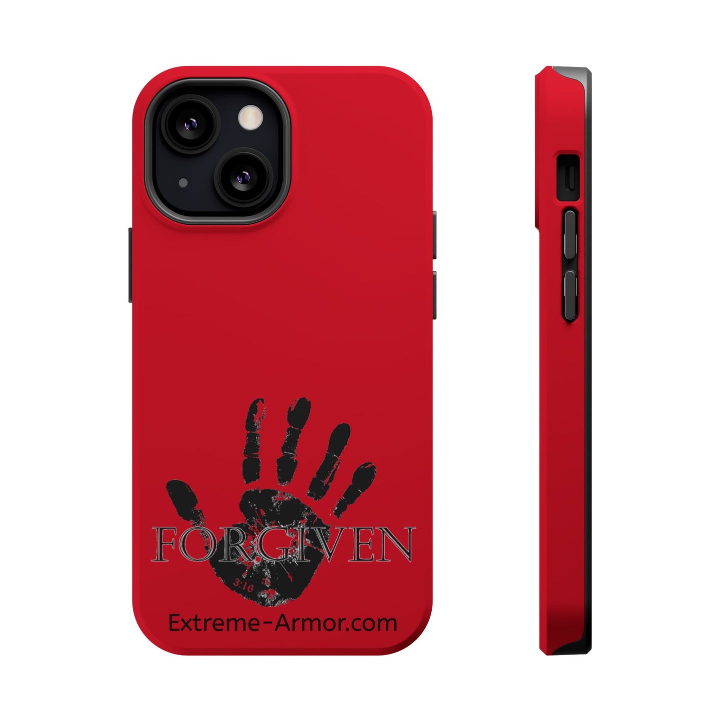 I-phone Magnetic Case (Forgiven) Red