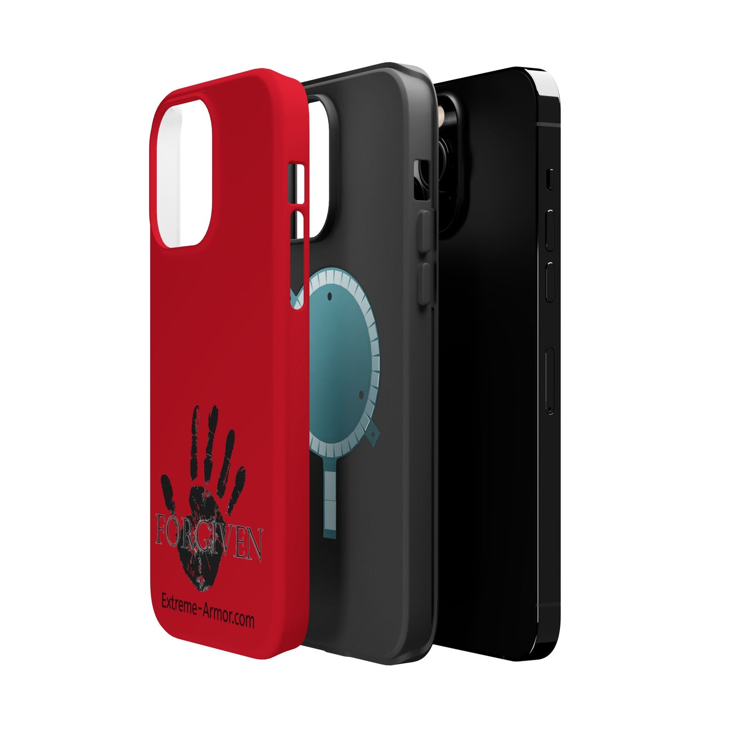 I-phone Magnetic Case (Forgiven) Red