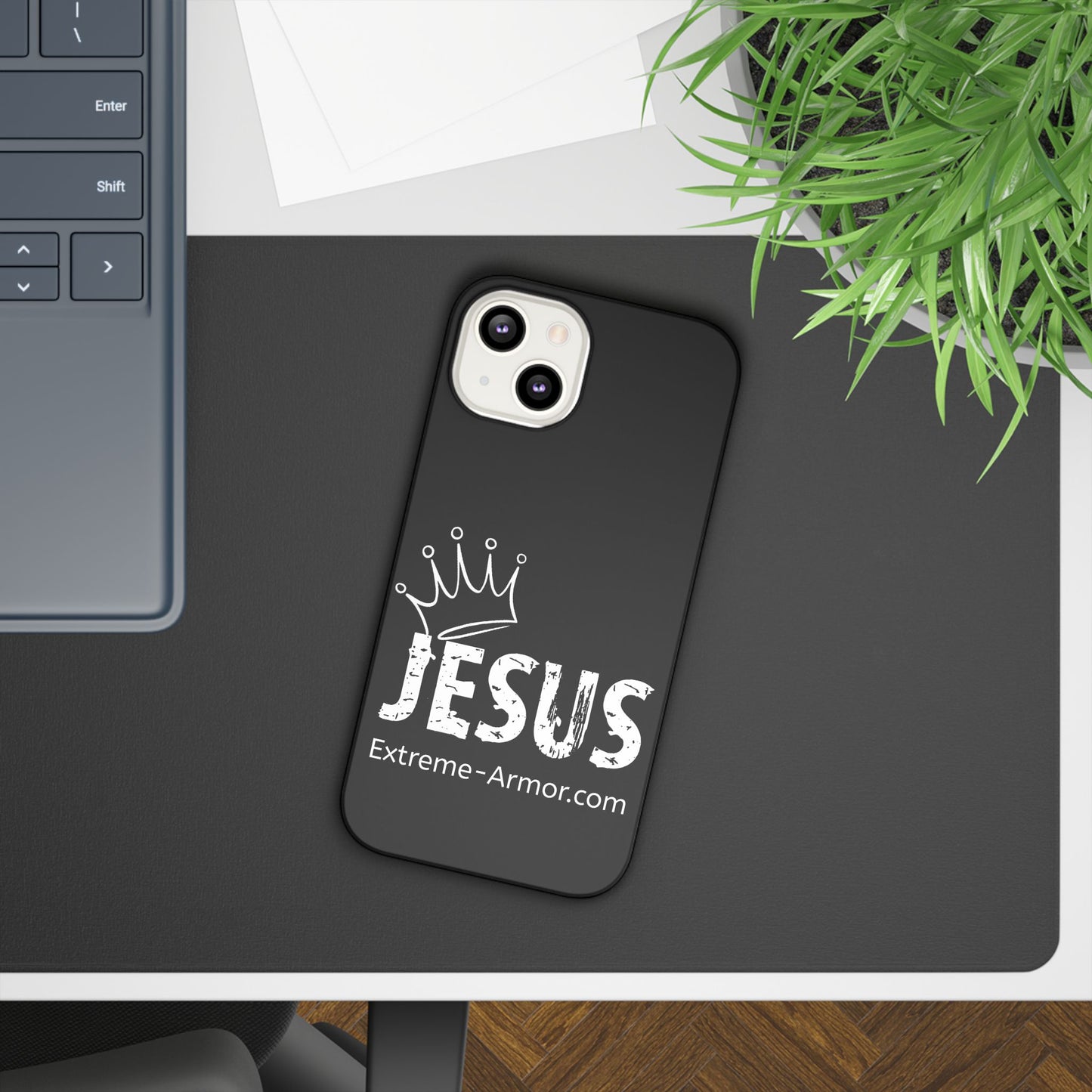 King Jesus Black Slim phone Cases