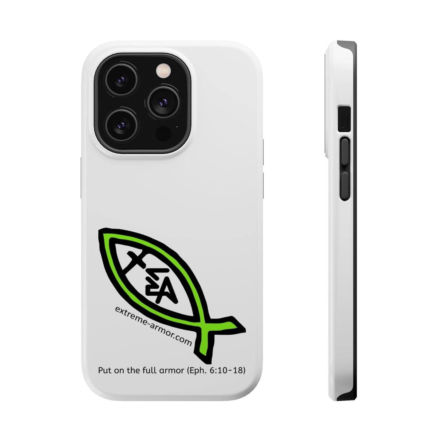 I-phone Magnetic Case (Extreme-Armor) White