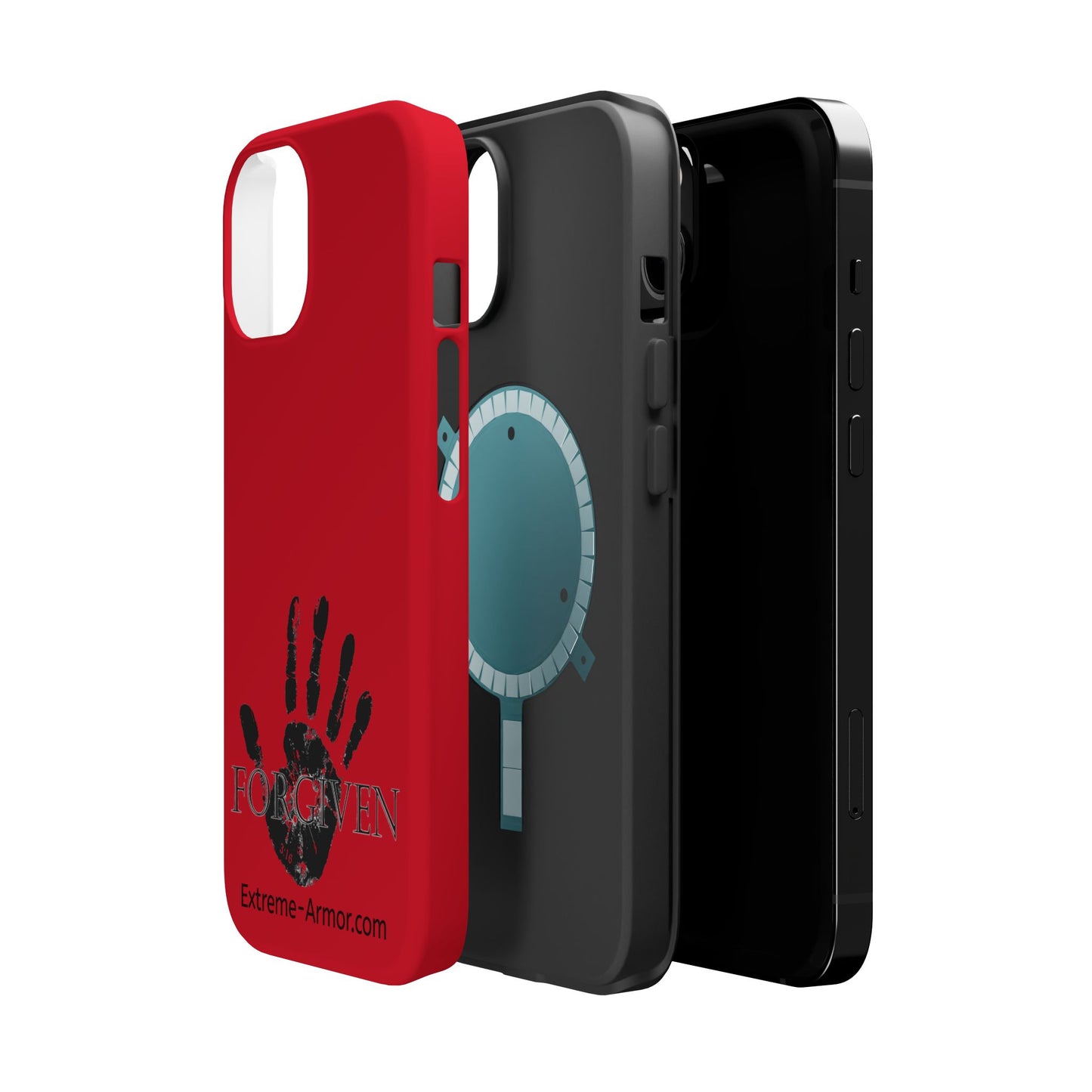 I-phone Magnetic Case (Forgiven) Red