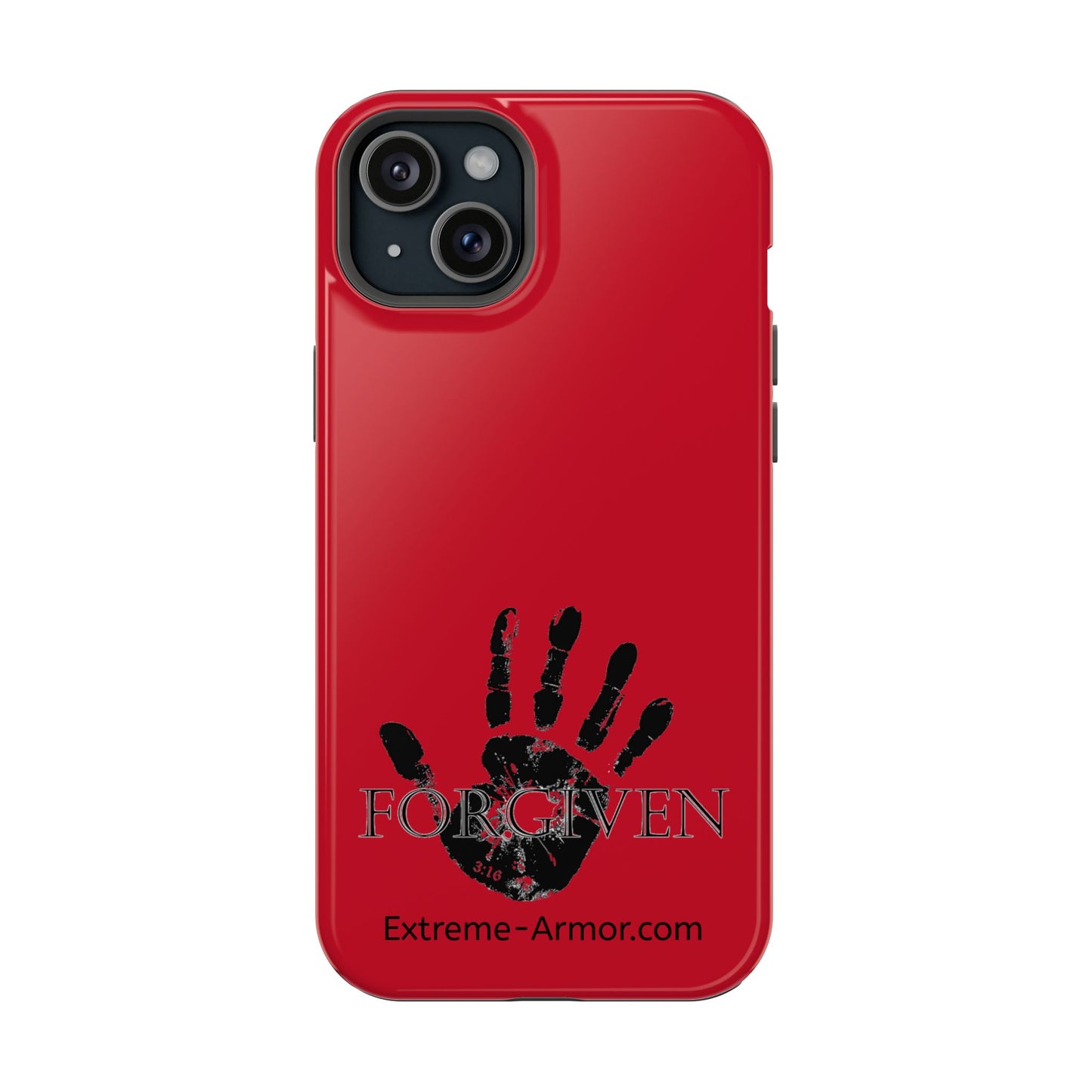 I-phone Magnetic Case (Forgiven) Red