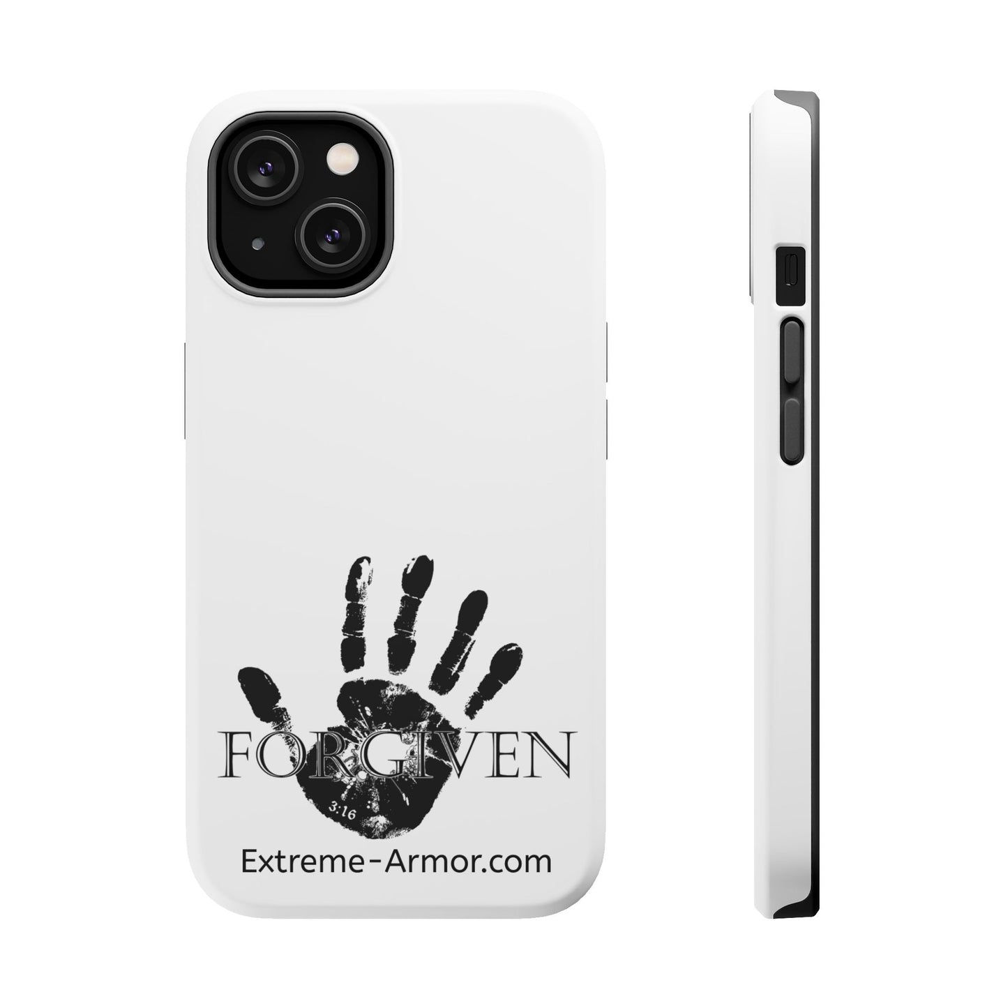 I-phone Magnetic Case (Forgiven) White