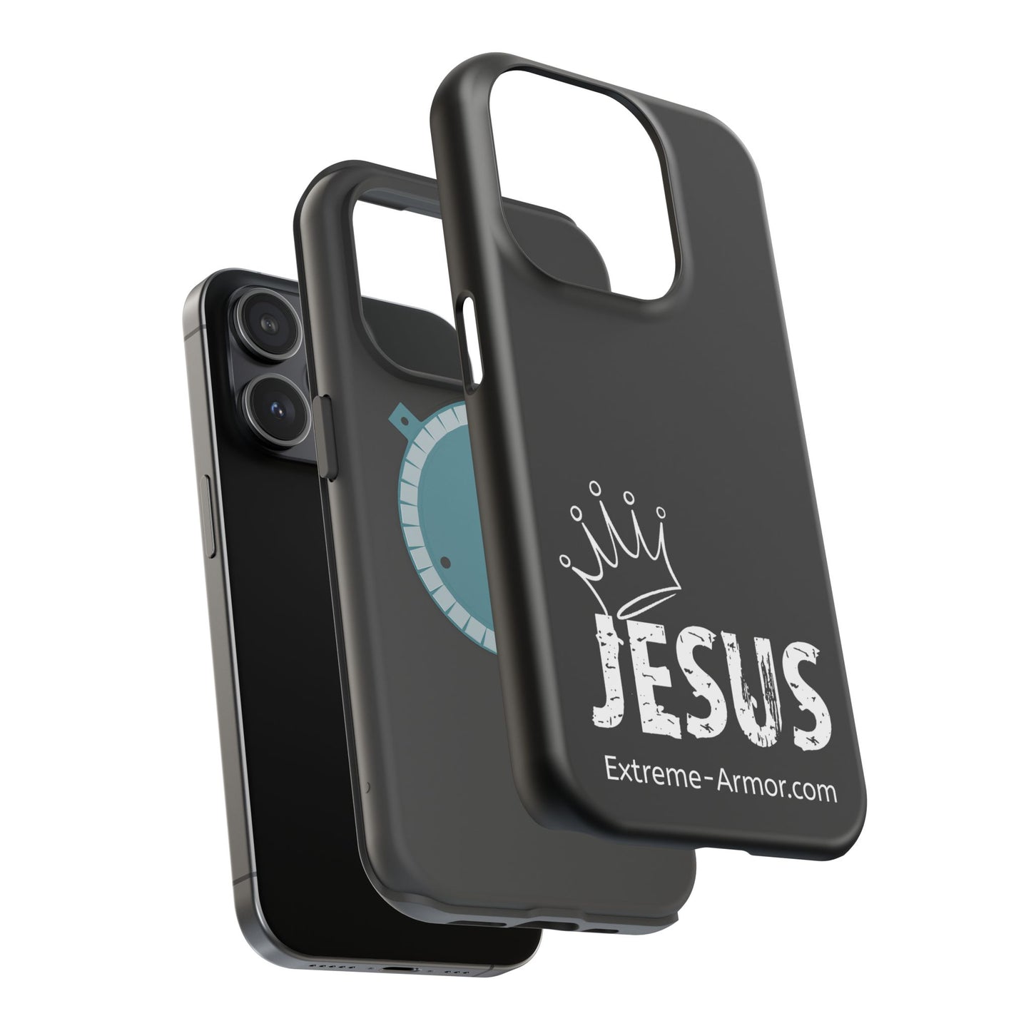 I-phone Magnetic Case (King Jesus) Black