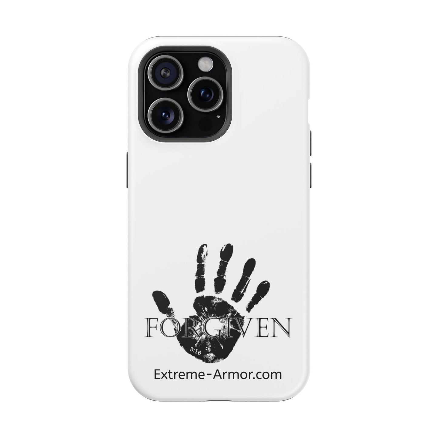 I-phone Magnetic Case (Forgiven) White