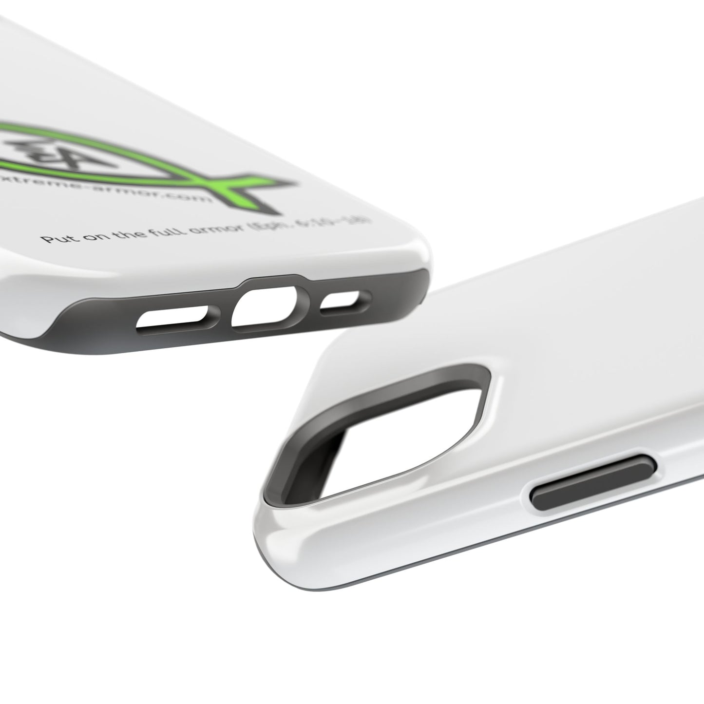 I-phone Magnetic Case (Extreme-Armor) White