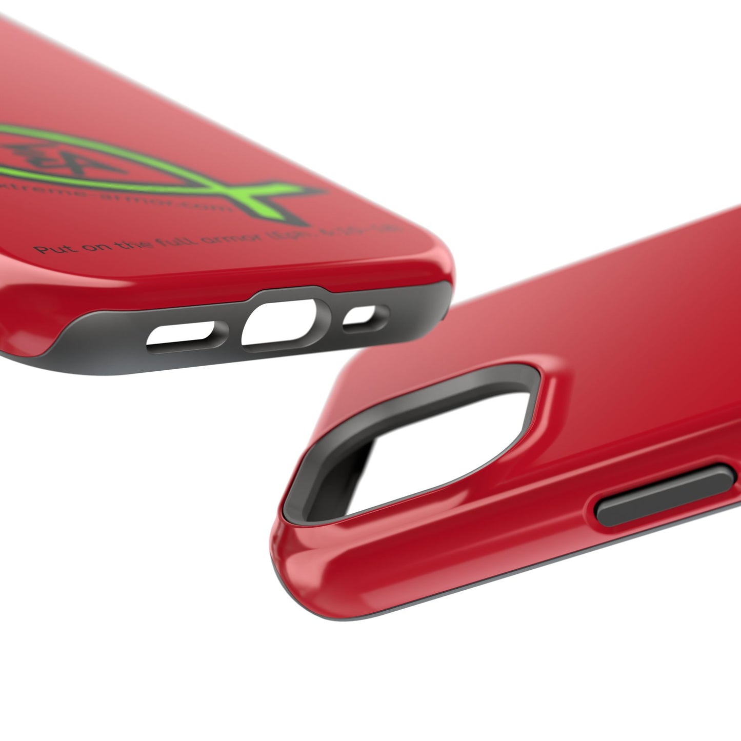 I-phone Magnetic Case (Extreme-Armor) Red