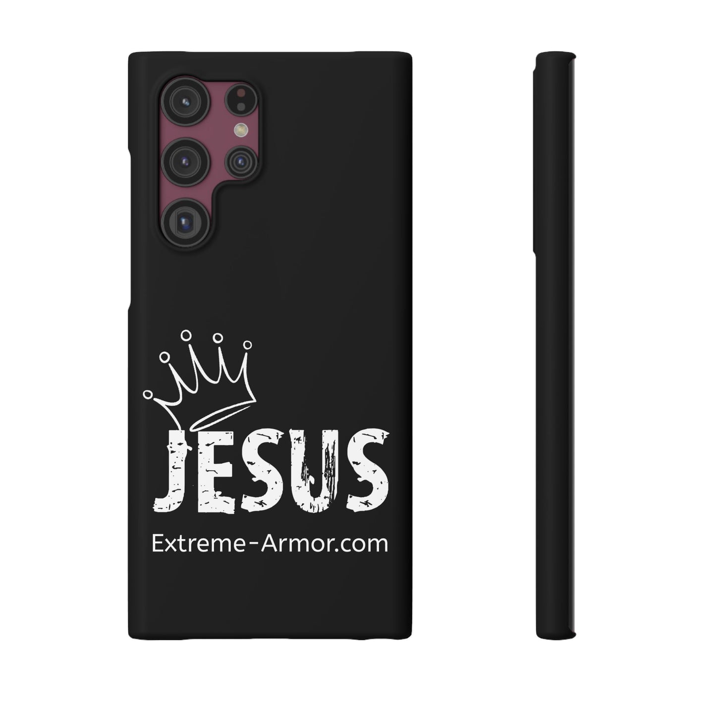 King Jesus Black Slim phone Cases