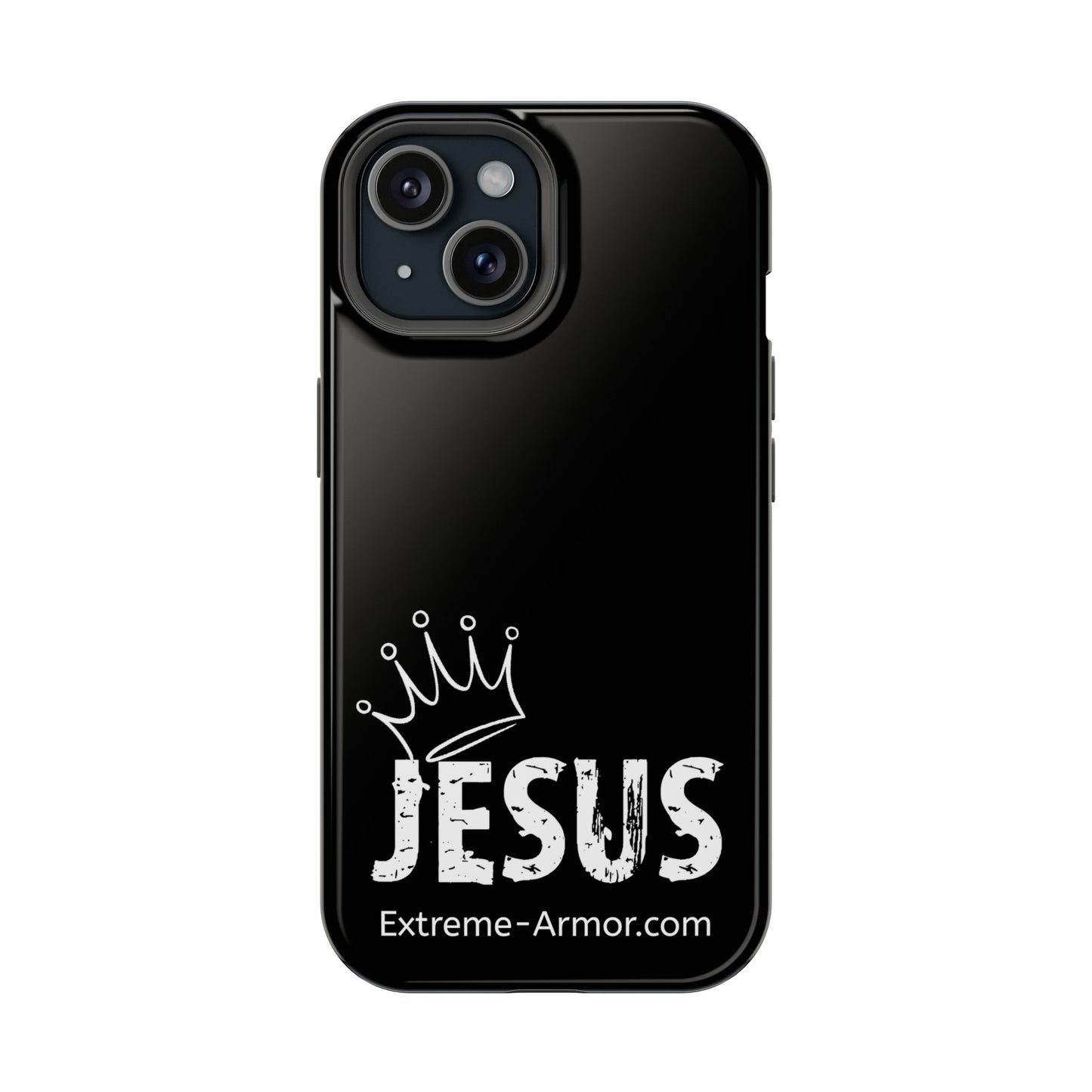 I-phone Magnetic Case (King Jesus) Black