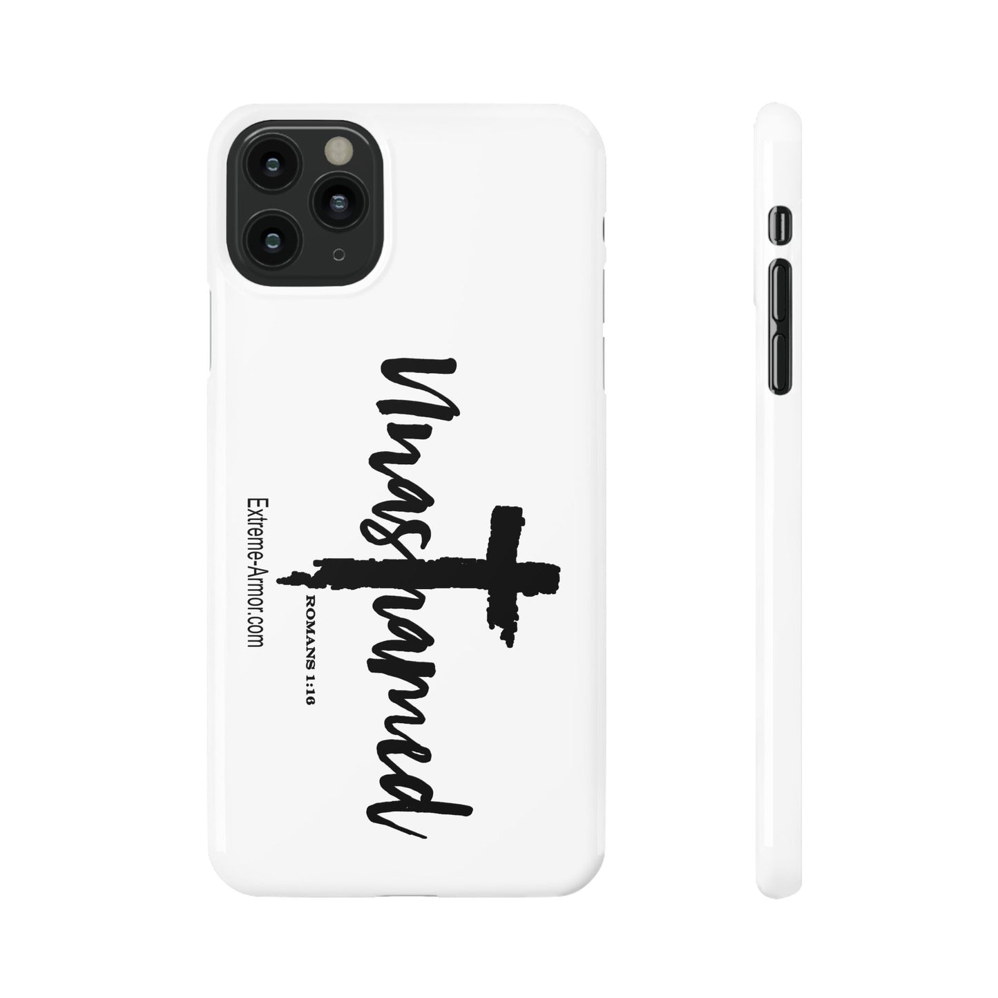 Unashamed White Slim Phone Cases