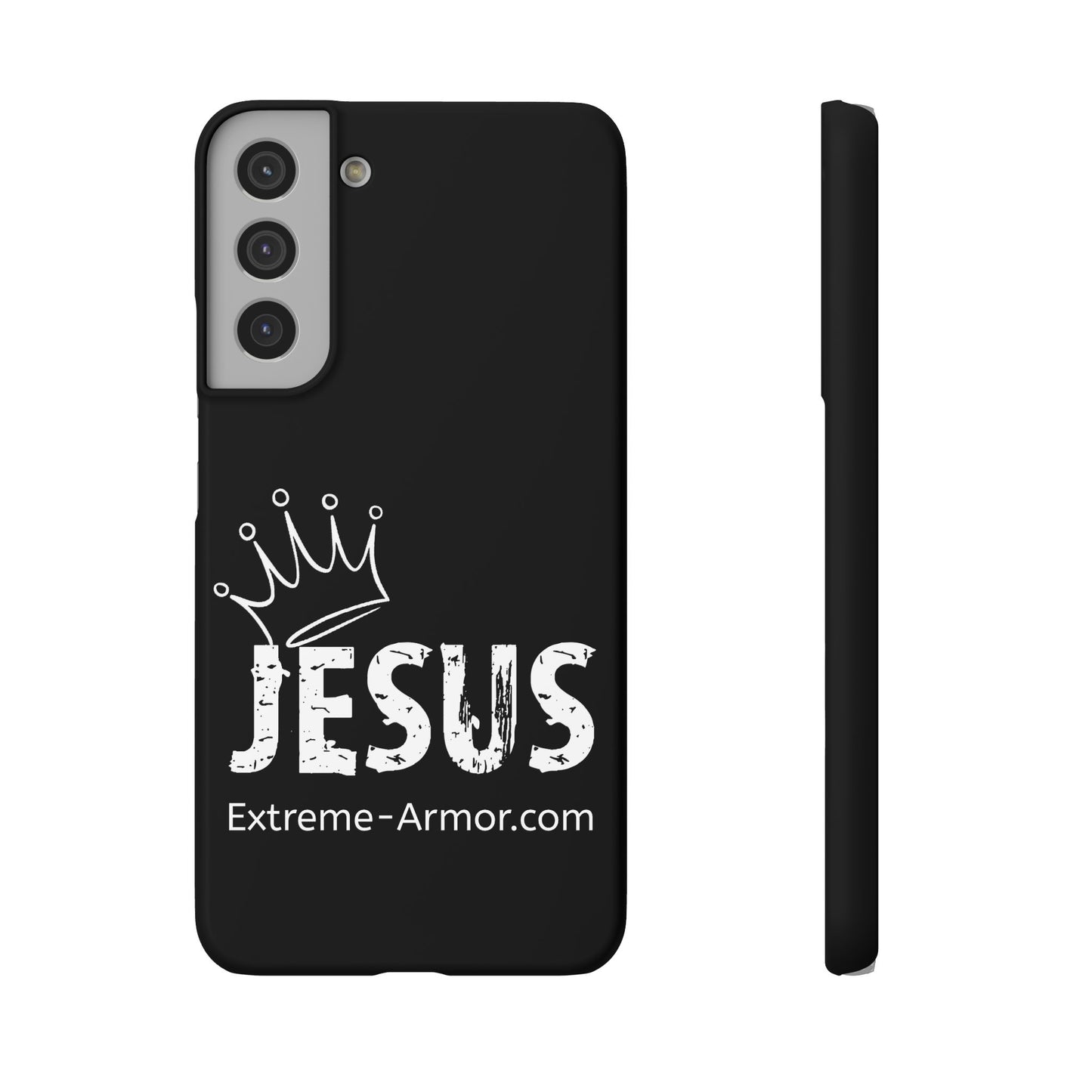 King Jesus Black Slim phone Cases