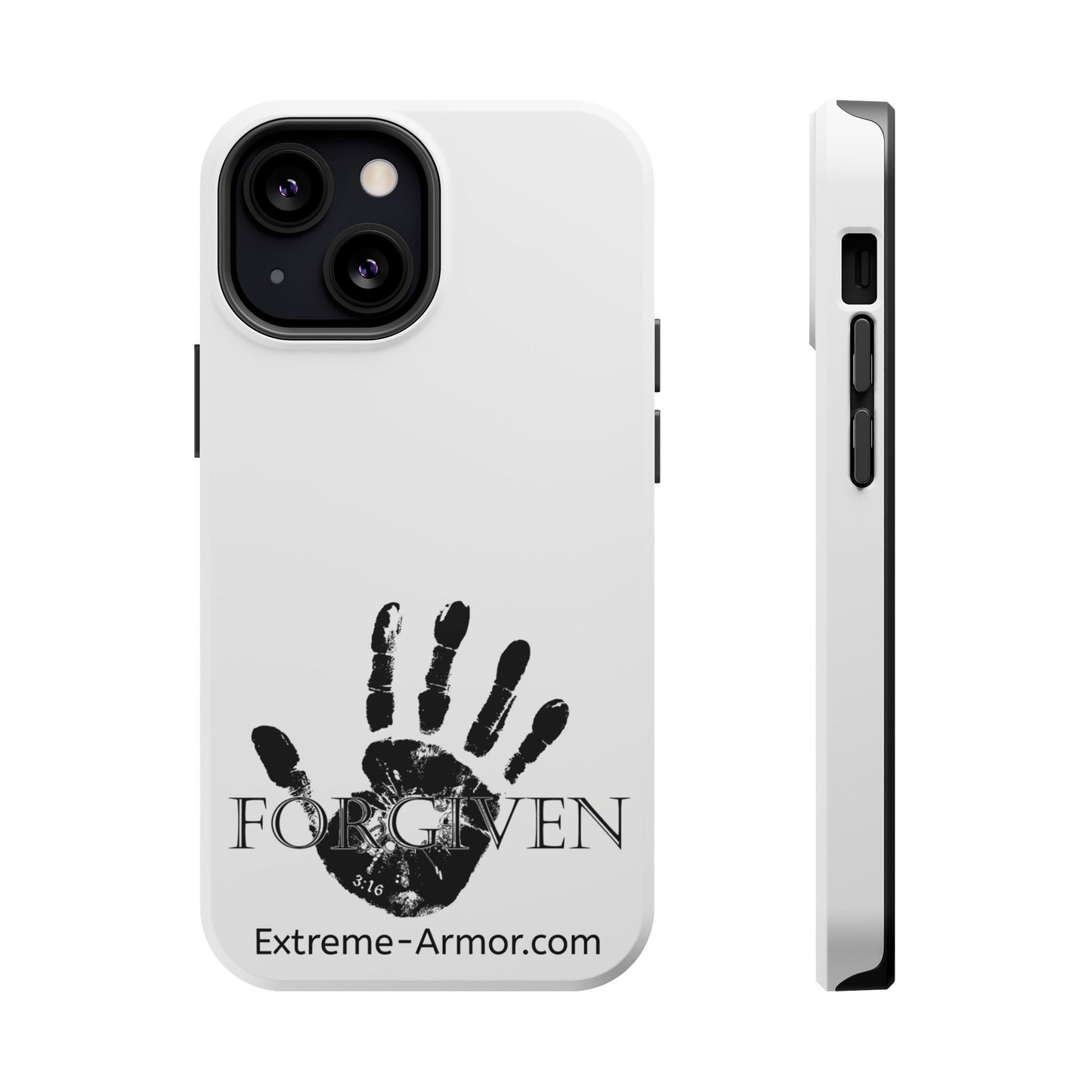 I-phone Magnetic Case (Forgiven) White