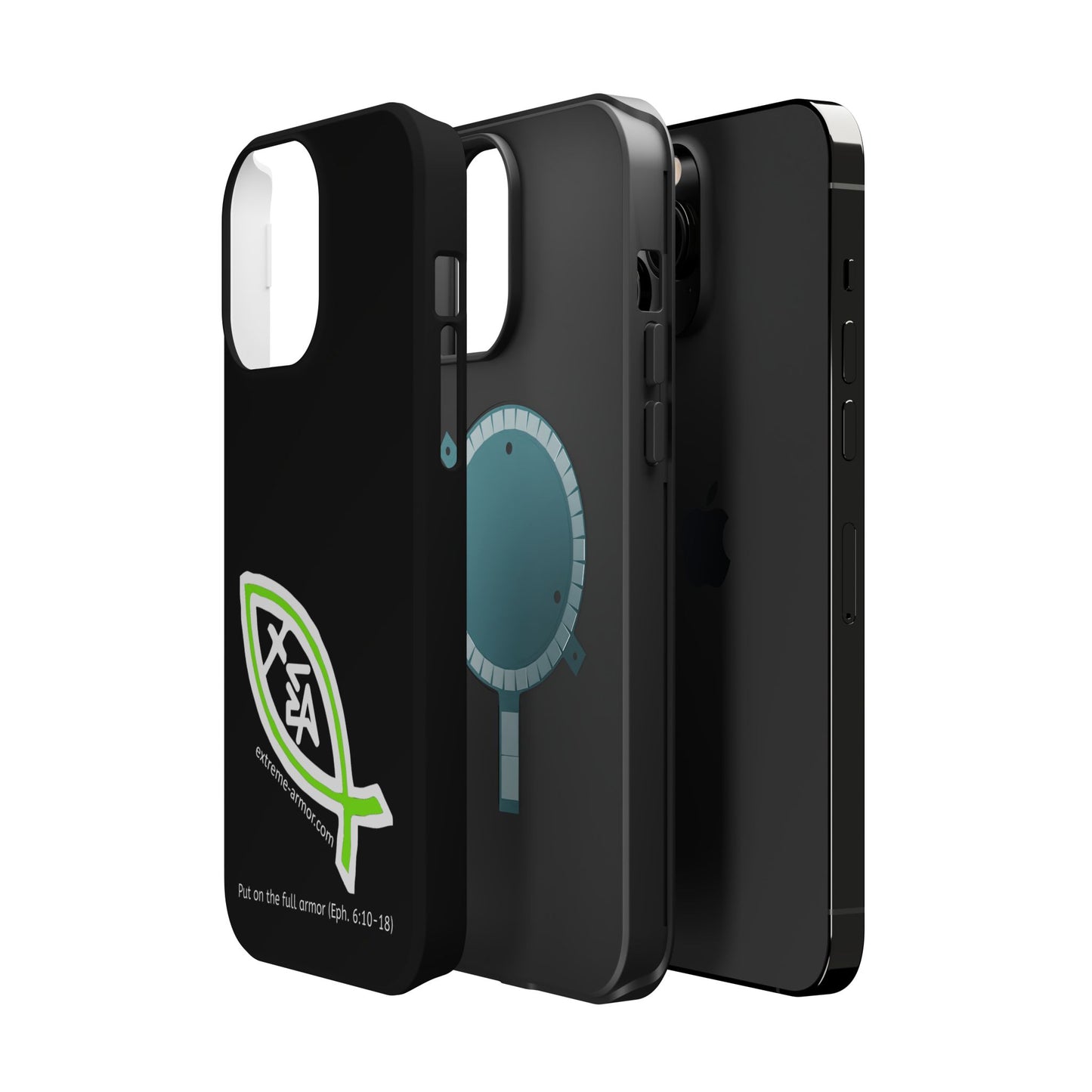 I-phone Magnetic Case (Extreme-Armor) Black