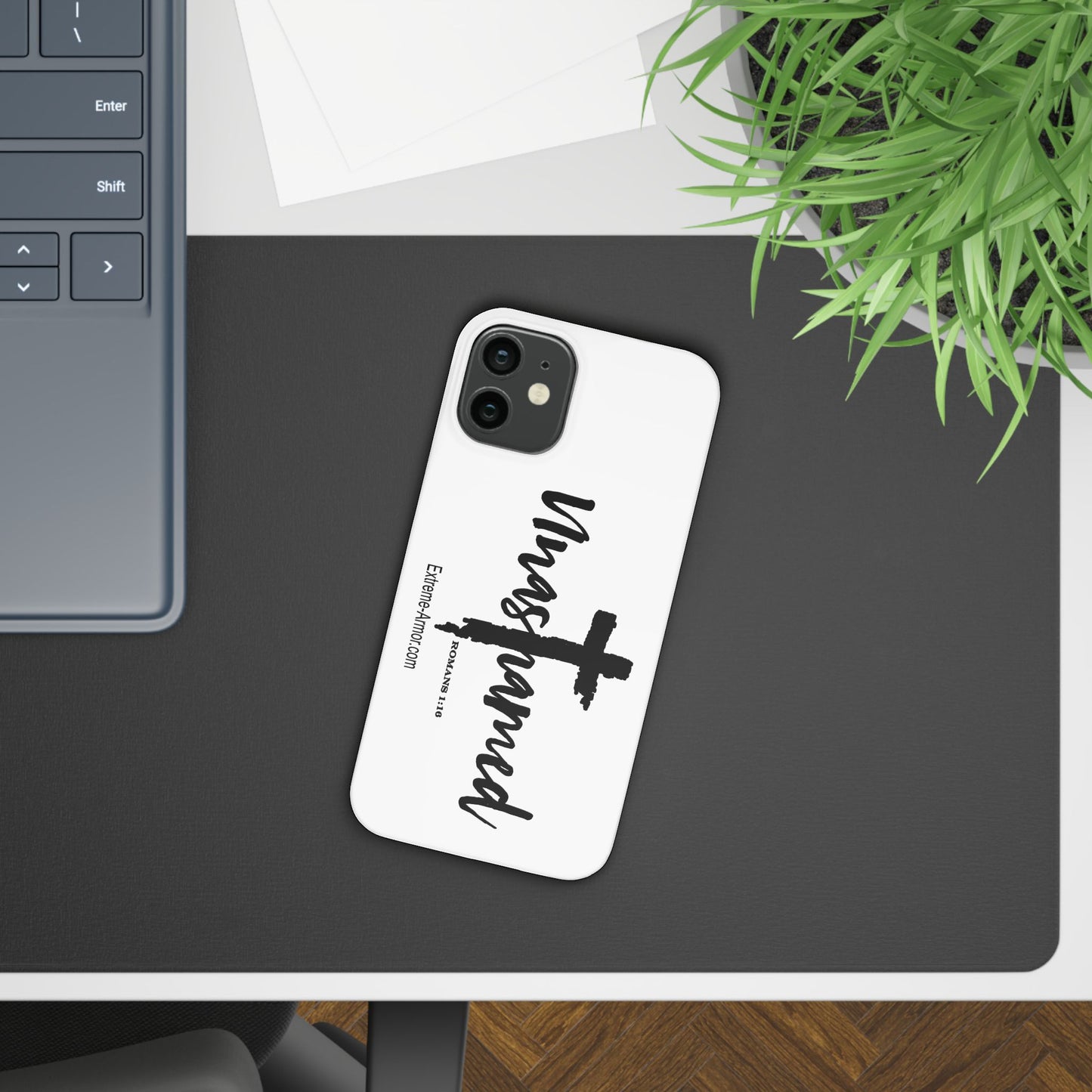 Unashamed White Slim Phone Cases