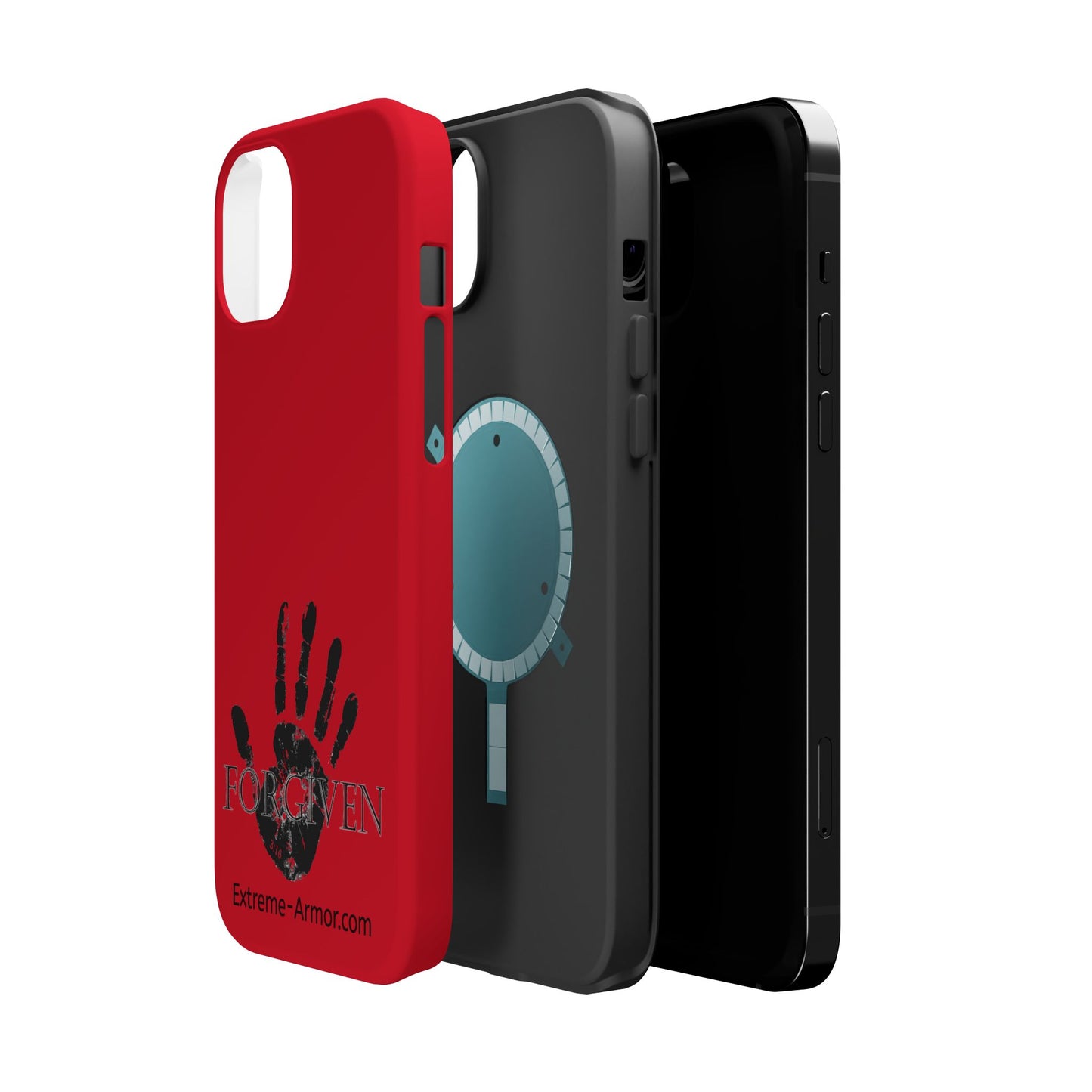 I-phone Magnetic Case (Forgiven) Red