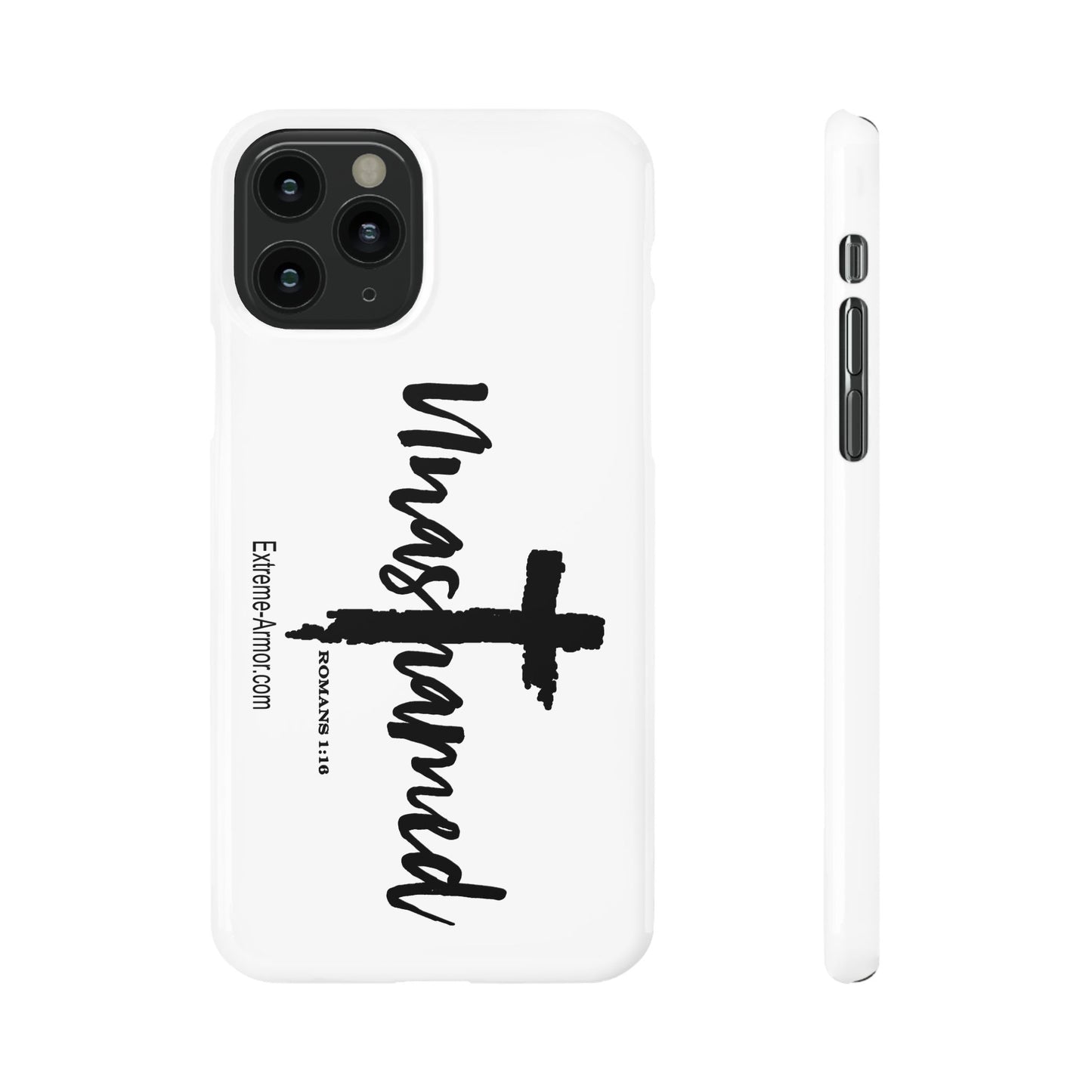 Unashamed White Slim Phone Cases