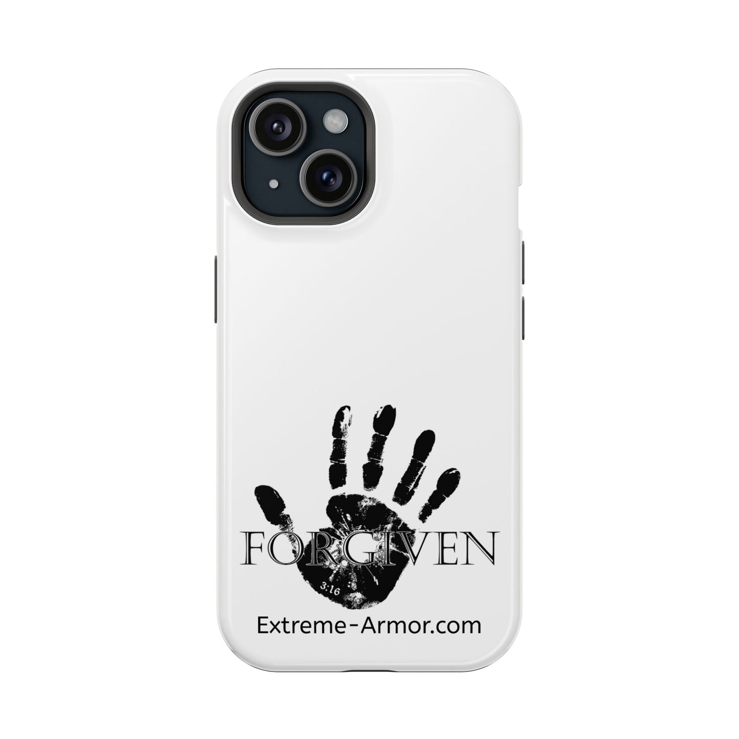 I-phone Magnetic Case (Forgiven) White