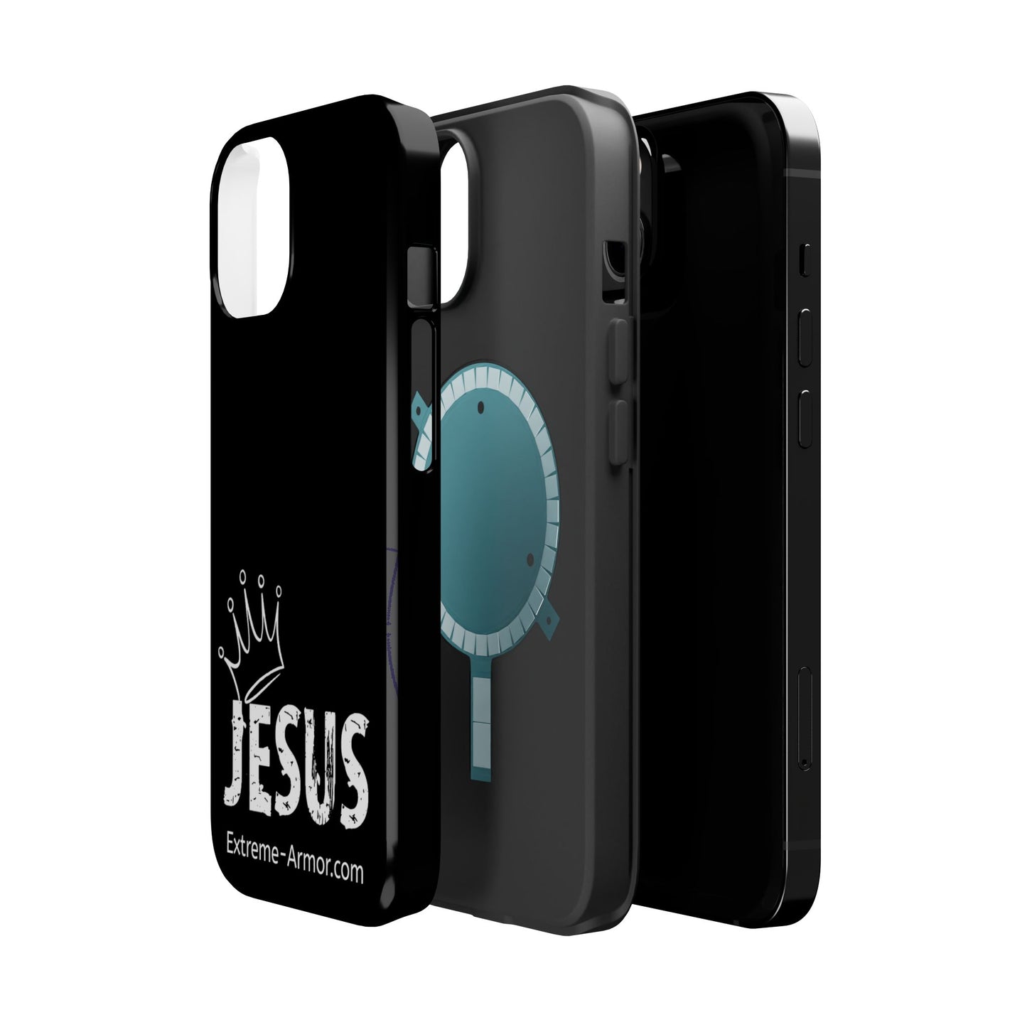 I-phone Magnetic Case (King Jesus) Black