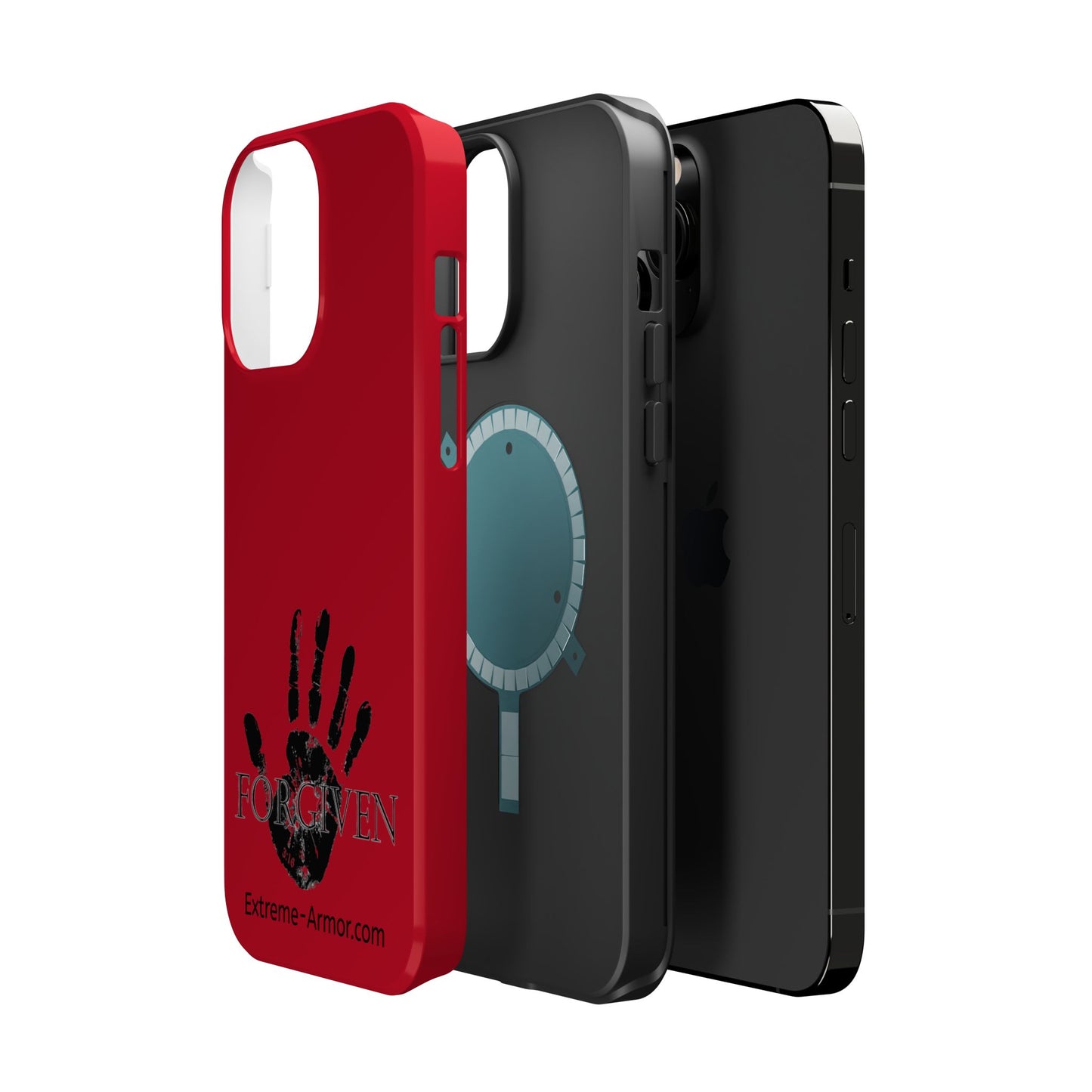 I-phone Magnetic Case (Forgiven) Red