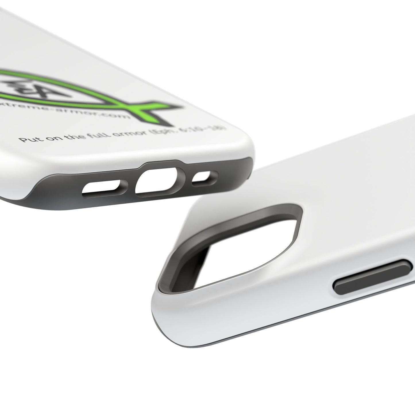 I-phone Magnetic Case (Extreme-Armor) White